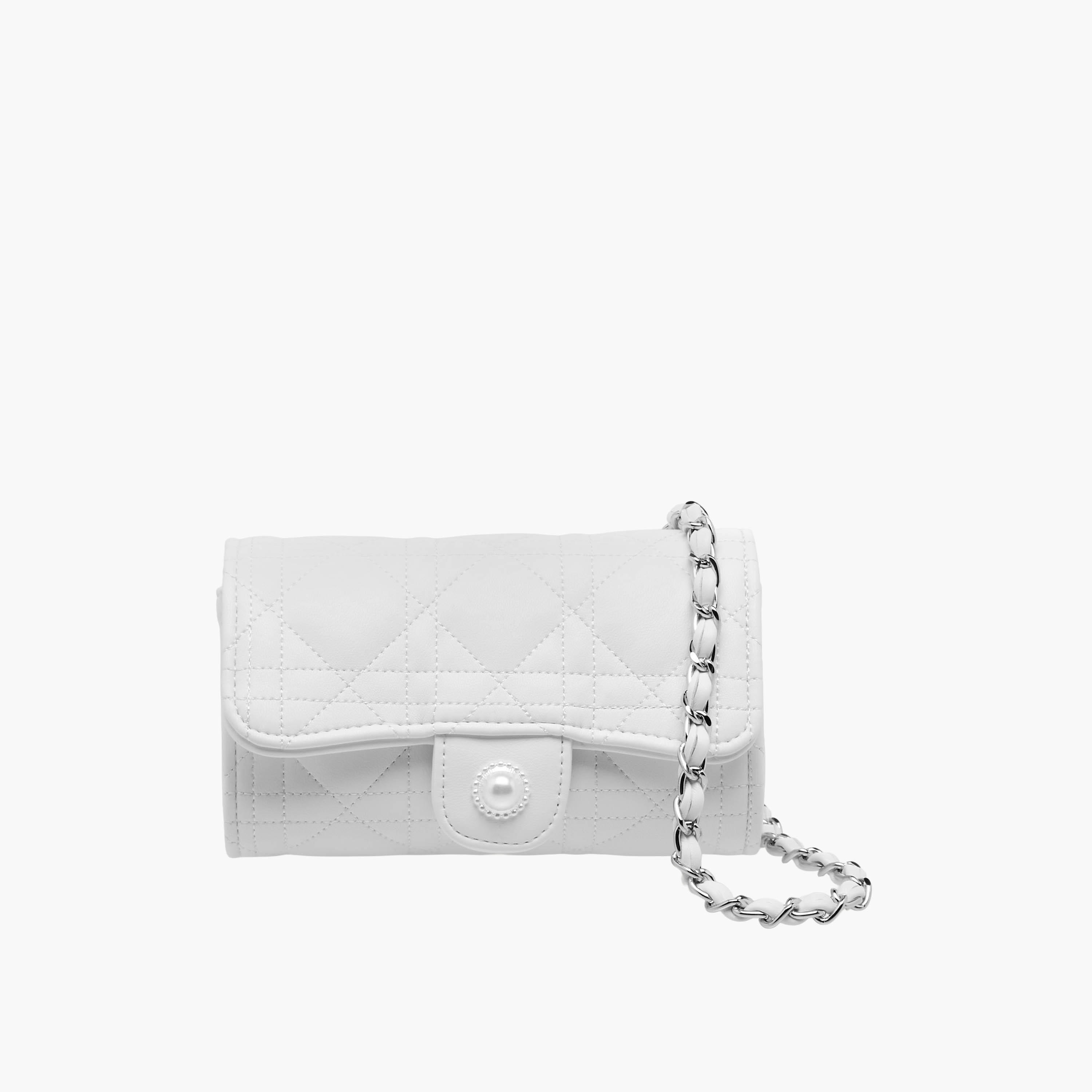 Little Missy Quilted Crossbody Bag with Chain Strap-girls-accessories-bags-image-1