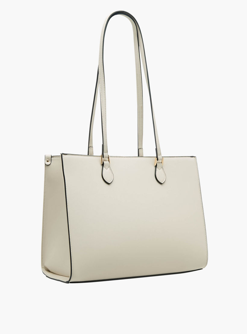 Charlotte Reid Monogram Print Tote Bag with Double Handle-women-bagsandwallets-handbags-image-4