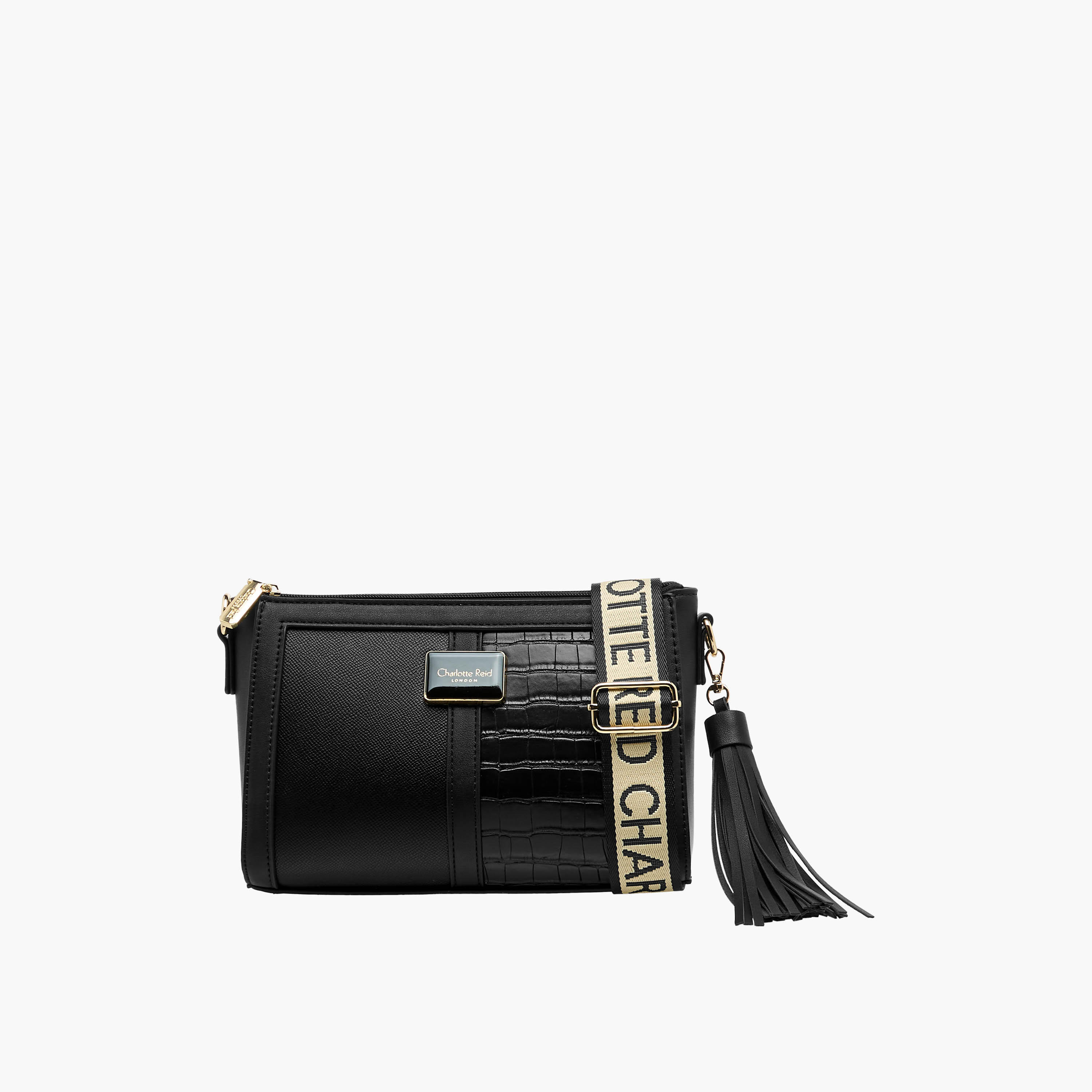 Charlotte Reid Textured Crossbody Bag with Detachable Tassel-women-bagsandwallets-handbags-image-1
