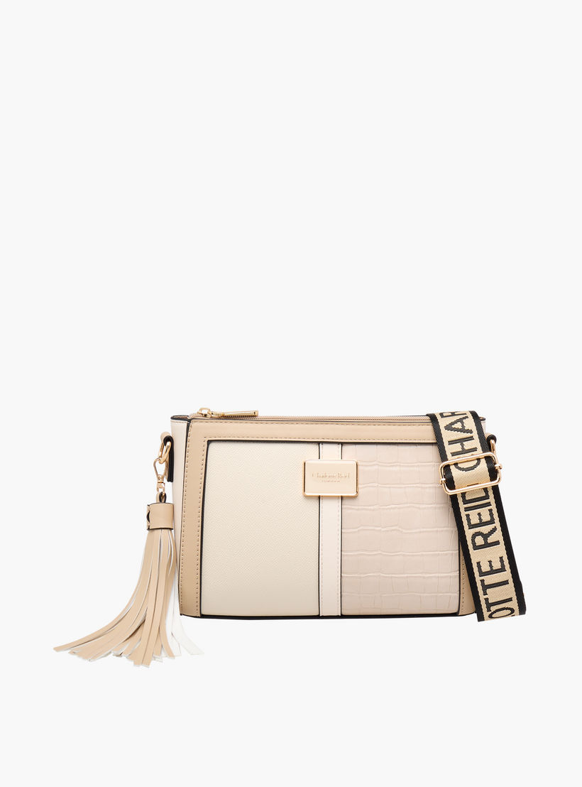 Charlotte Reid Textured Crossbody Bag with Detachable Tassel-women-bagsandwallets-handbags-image-1