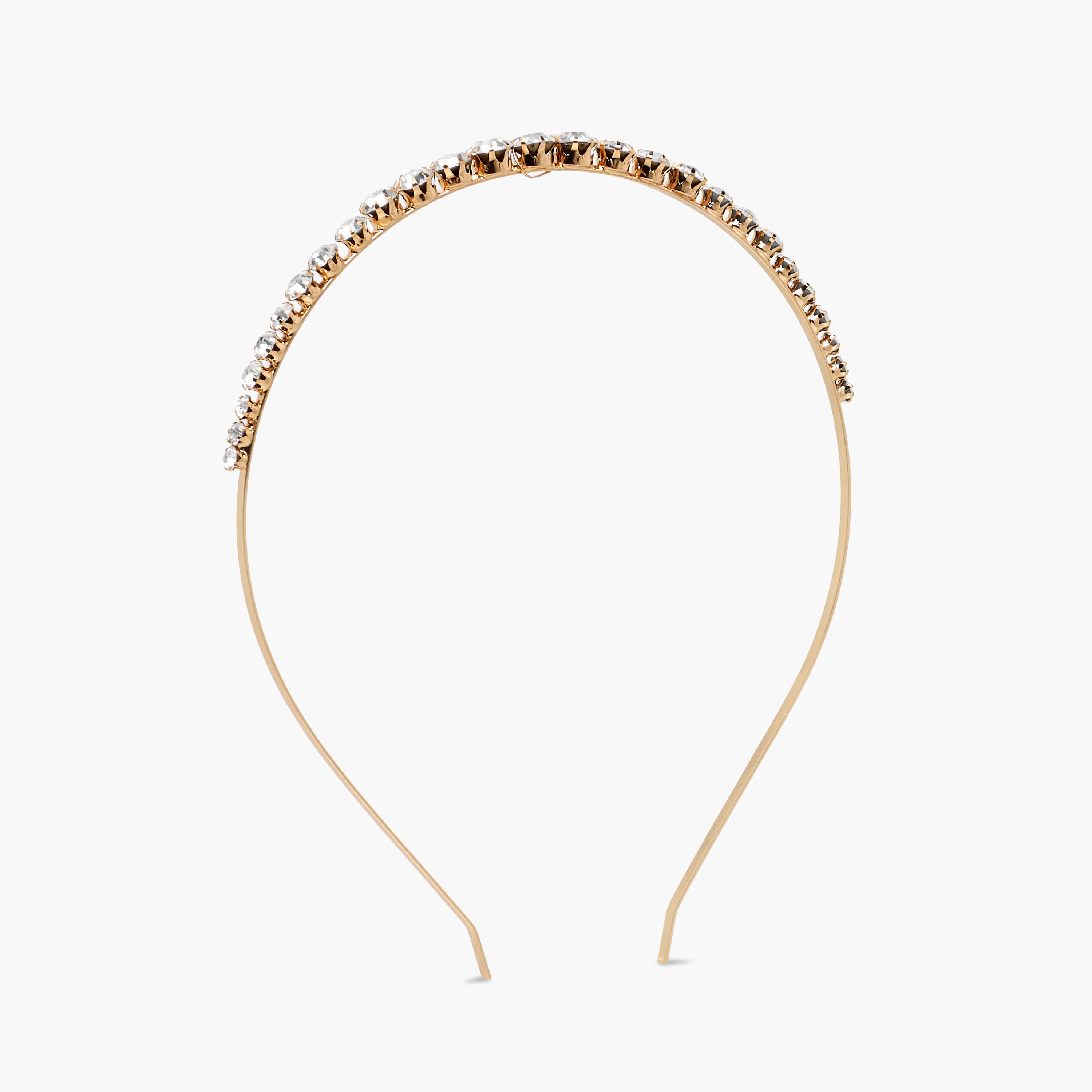 Gold Tone Stone Embellished Hairband-women-hairaccessories-bands-image-1