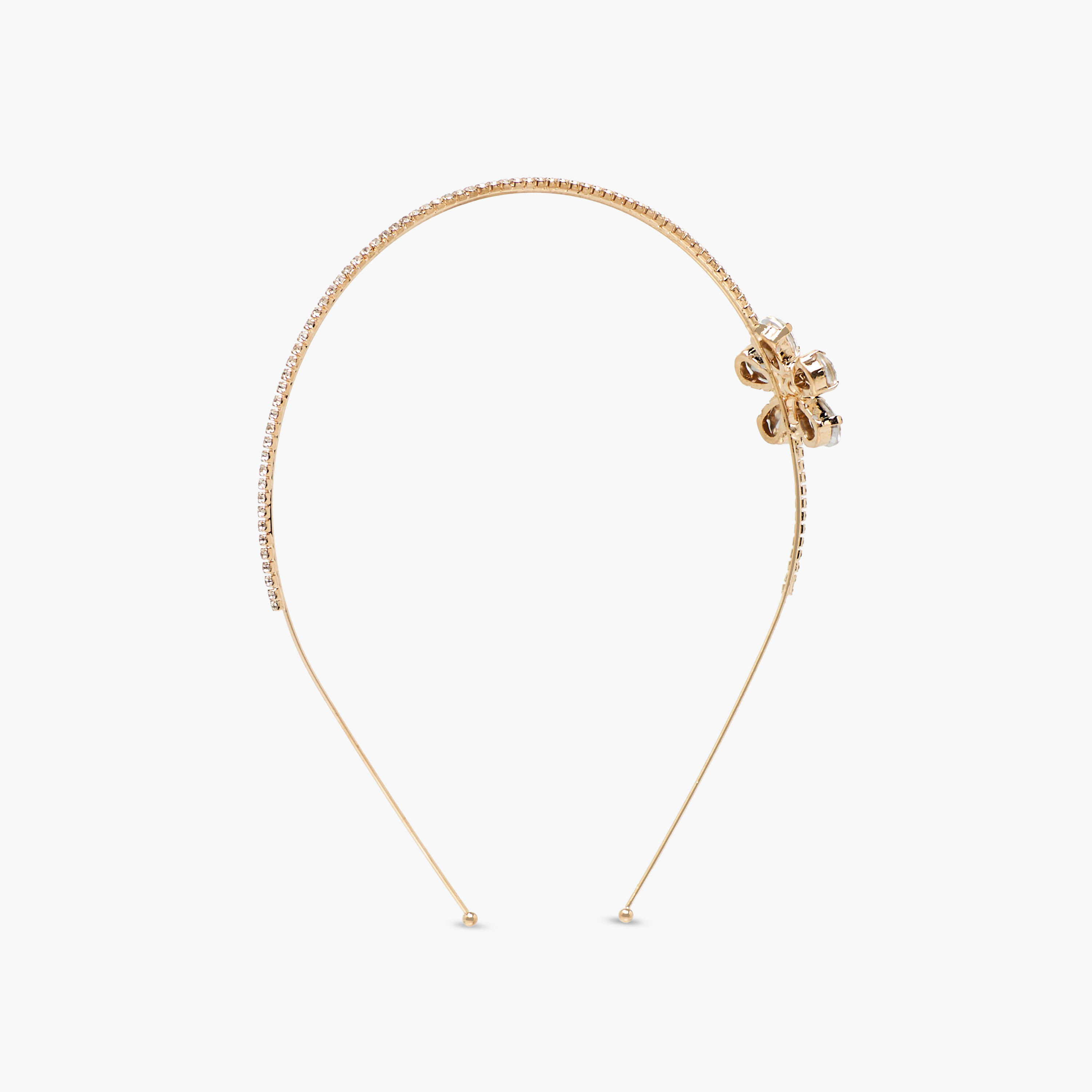 Gold Tone Stone Embellished Hairband-women-hairaccessories-bands-image-1