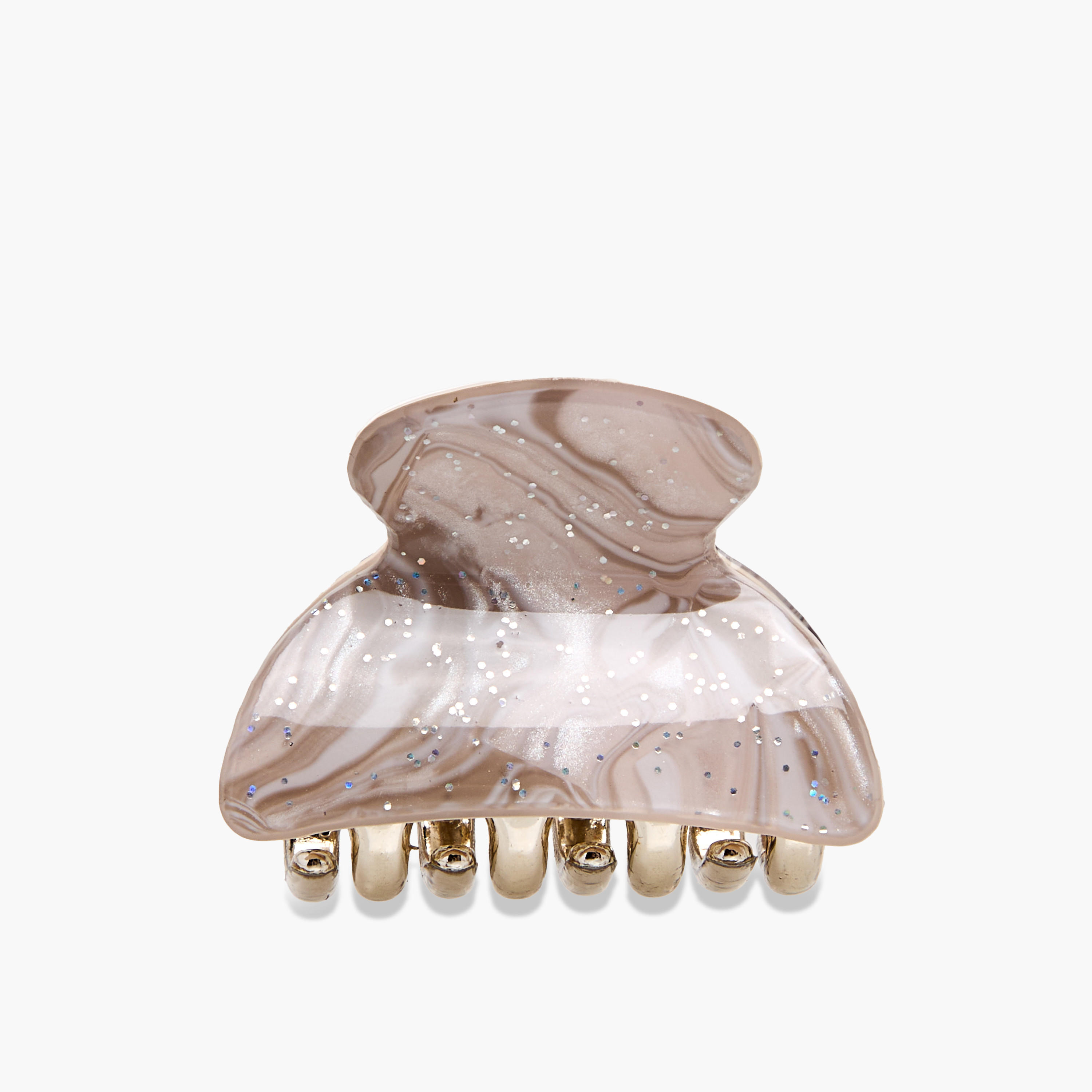 Pack of 3 Curved Shape Hair Clamps with Marble Design-women-hairaccessories-clamps-image-3