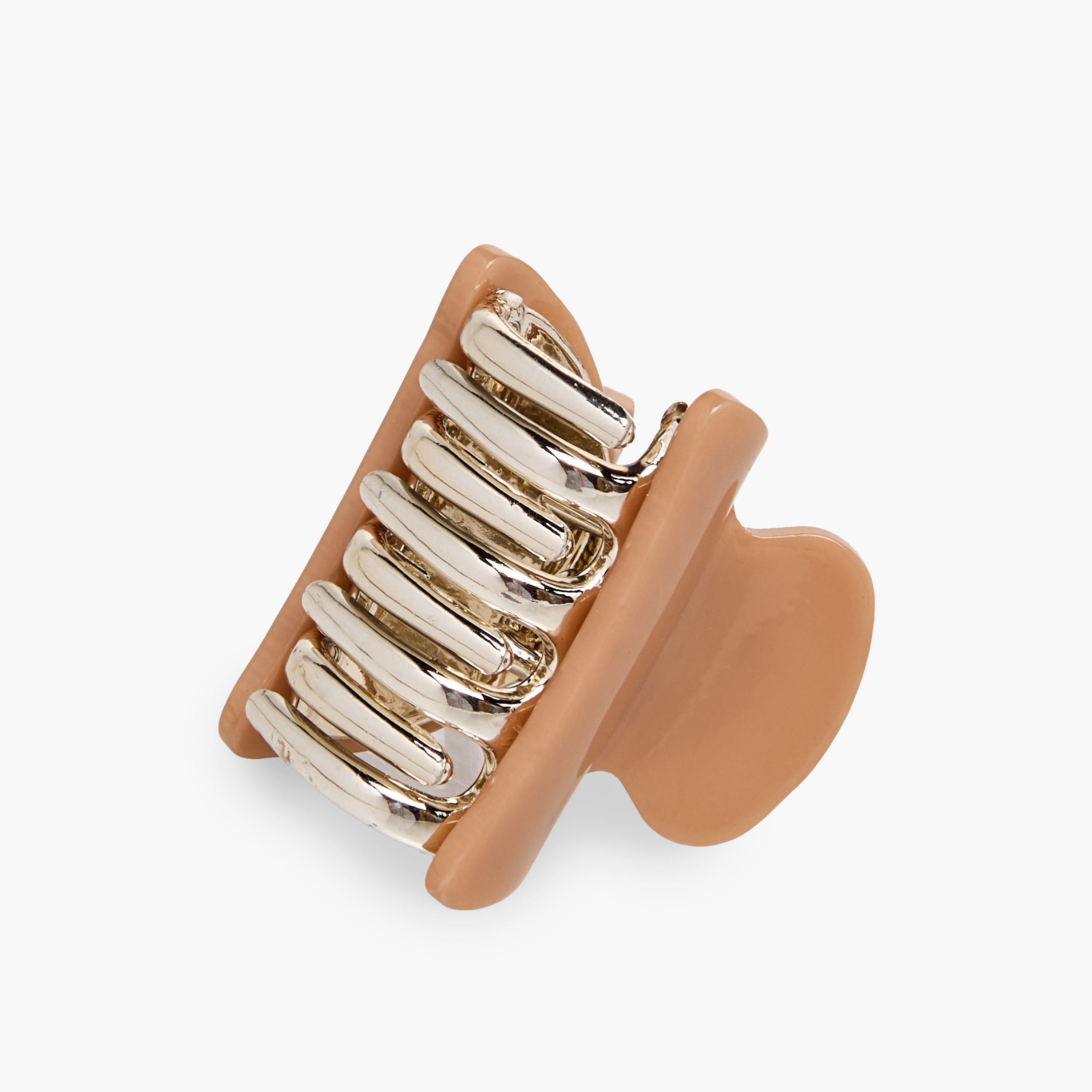 Pack of 3 Curved Shape Hair Clamps with Marble Design-women-hairaccessories-clamps-image-5
