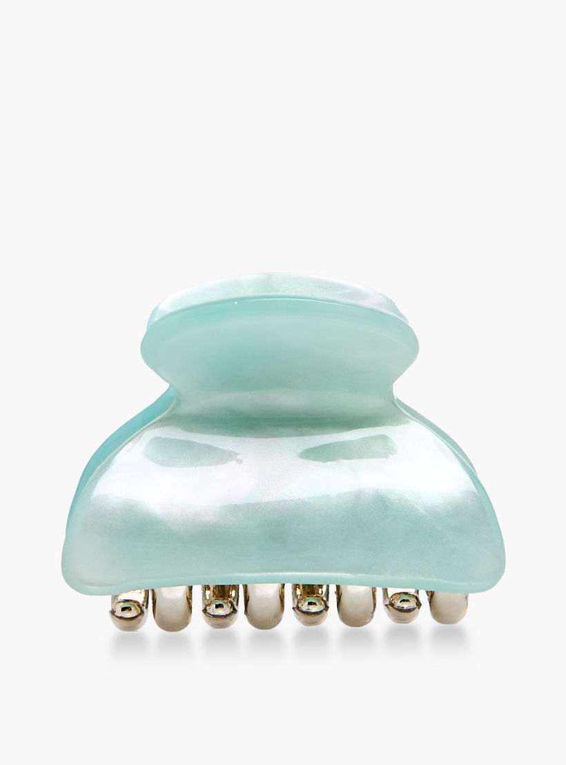 Pack of 3 Curved Shape Hair Clamps with Marble Design-women-hairaccessories-clamps-image-2