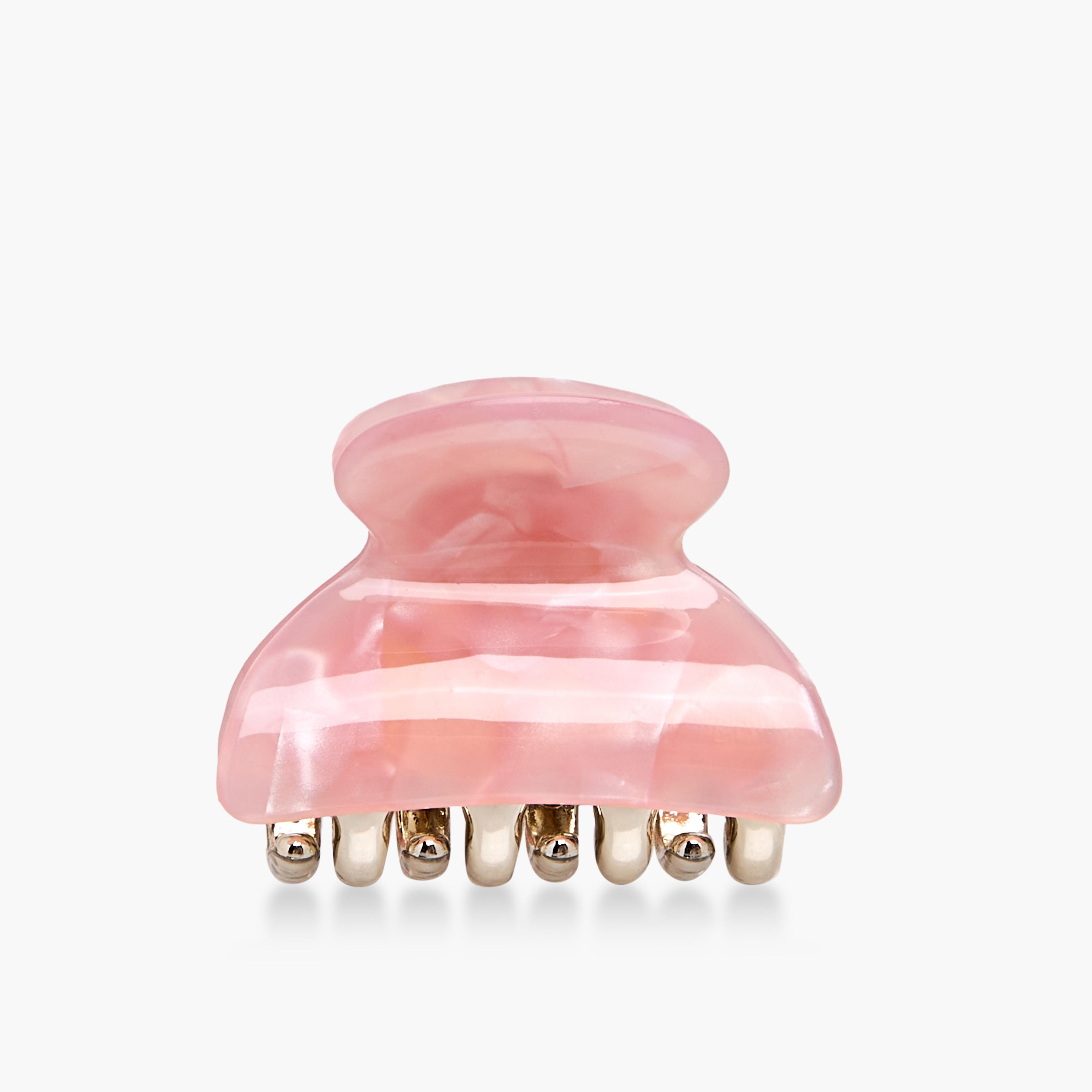 Pack of 3 Curved Shape Hair Clamps with Marble Design-women-hairaccessories-clamps-image-4