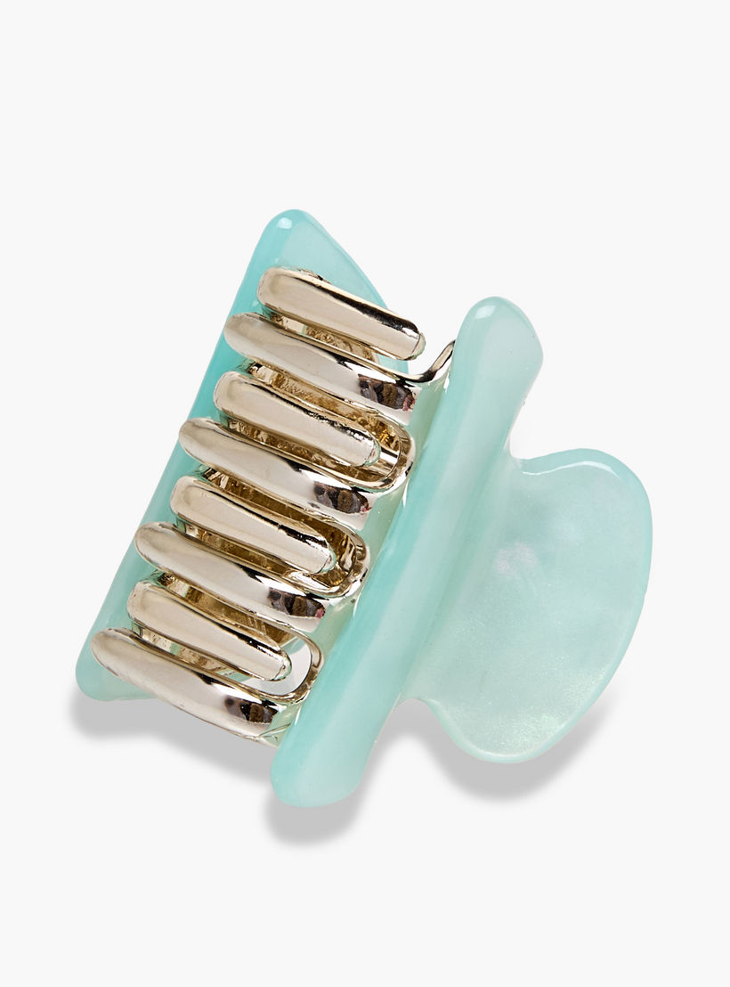 Pack of 3 Curved Shape Hair Clamps with Marble Design-women-hairaccessories-clamps-image-6
