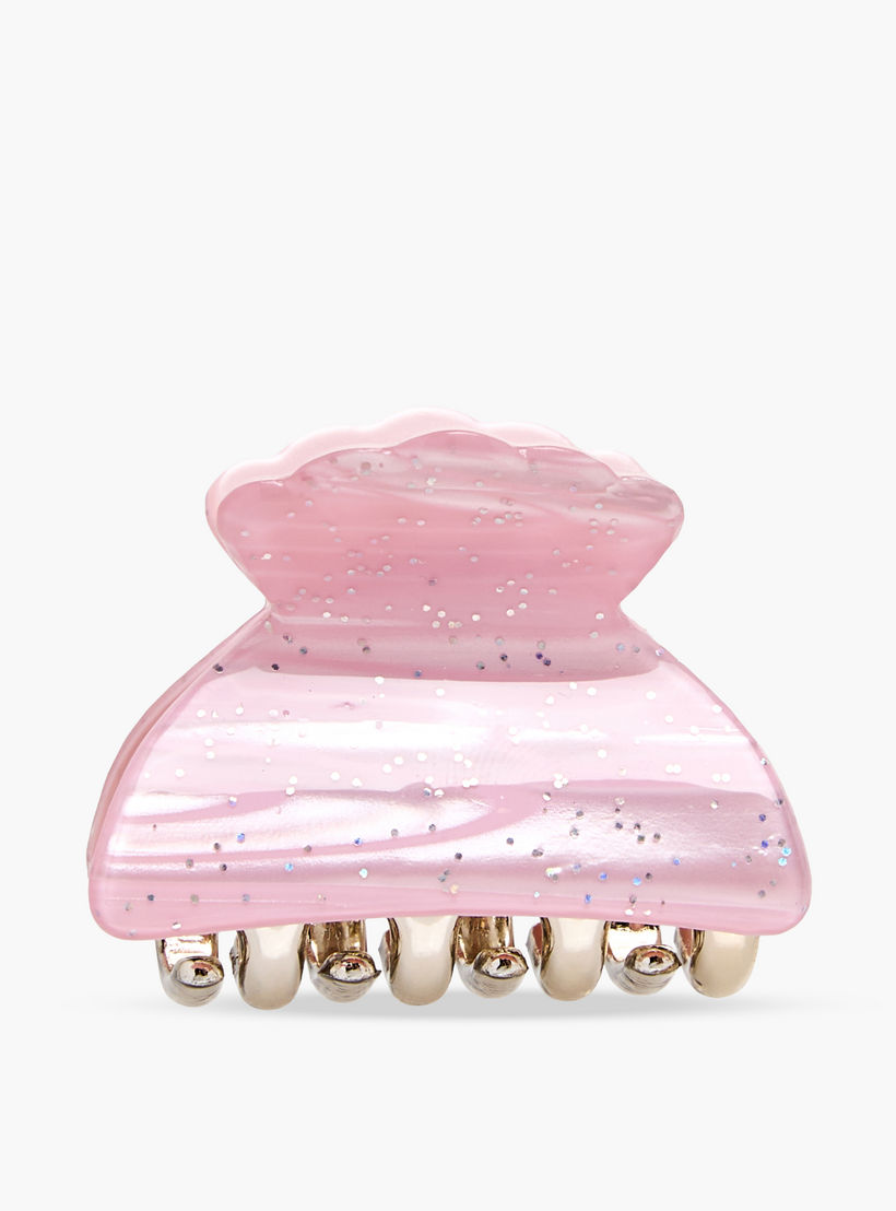 Pack of 3 Curved Hair Clamp with Marble Finish-women-hairaccessories-clamps-image-2