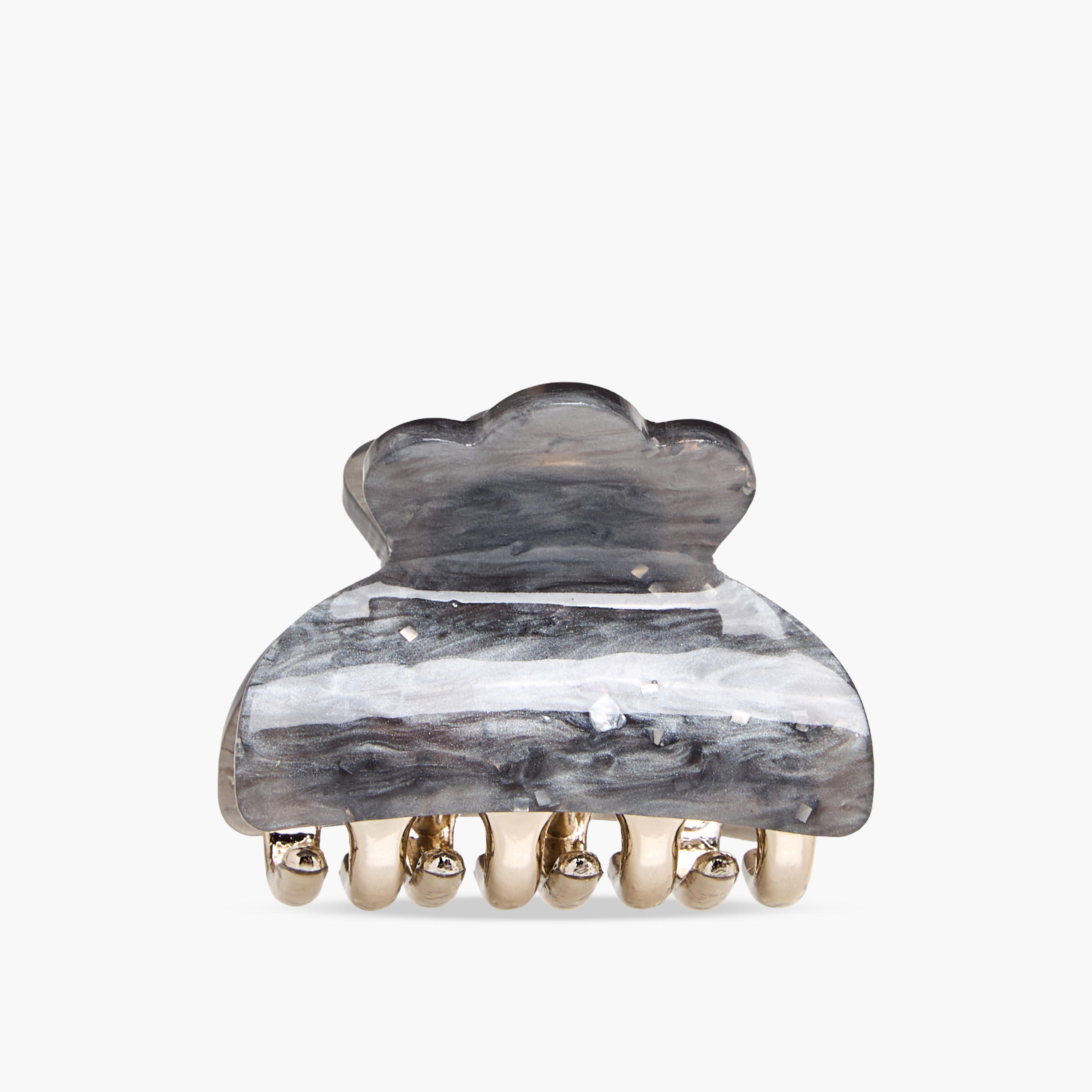 Pack of 3 Curved Hair Clamp with Marble Finish-women-hairaccessories-clamps-image-3
