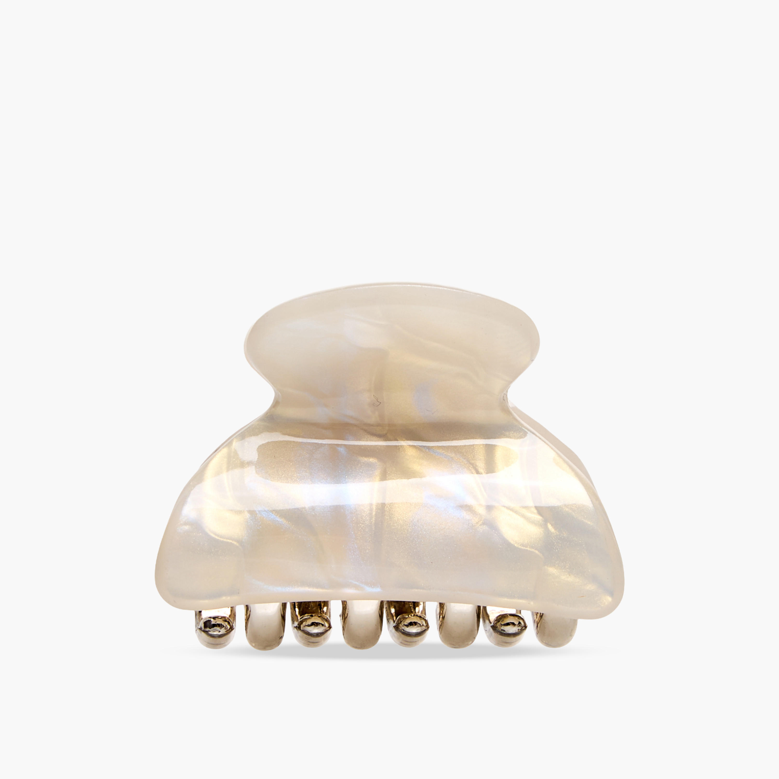 Pack of 3 Curved Hair Clamp with Marble Finish-women-hairaccessories-clamps-image-3