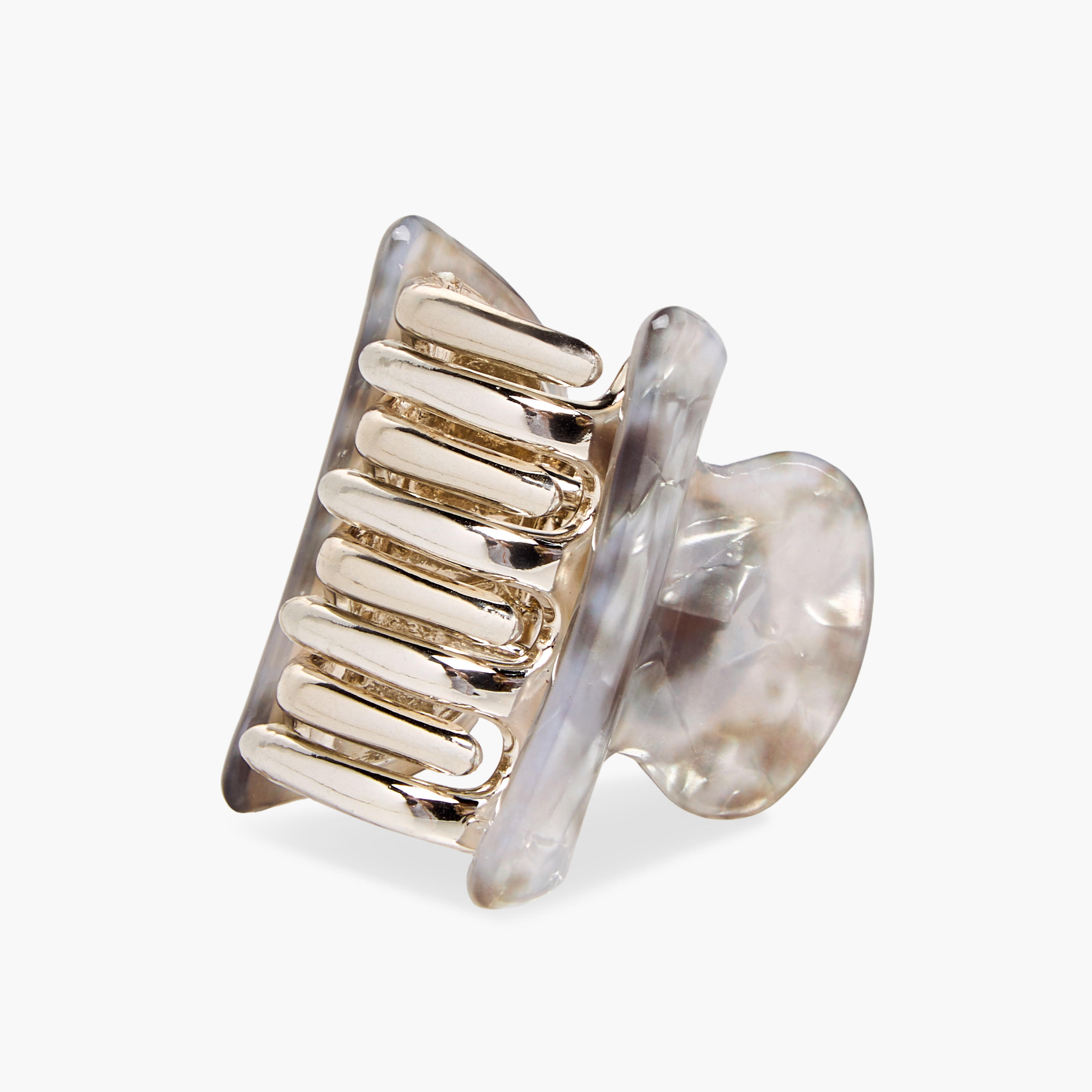 Pack of 3 Curved Hair Clamp with Marble Finish-women-hairaccessories-clamps-image-6