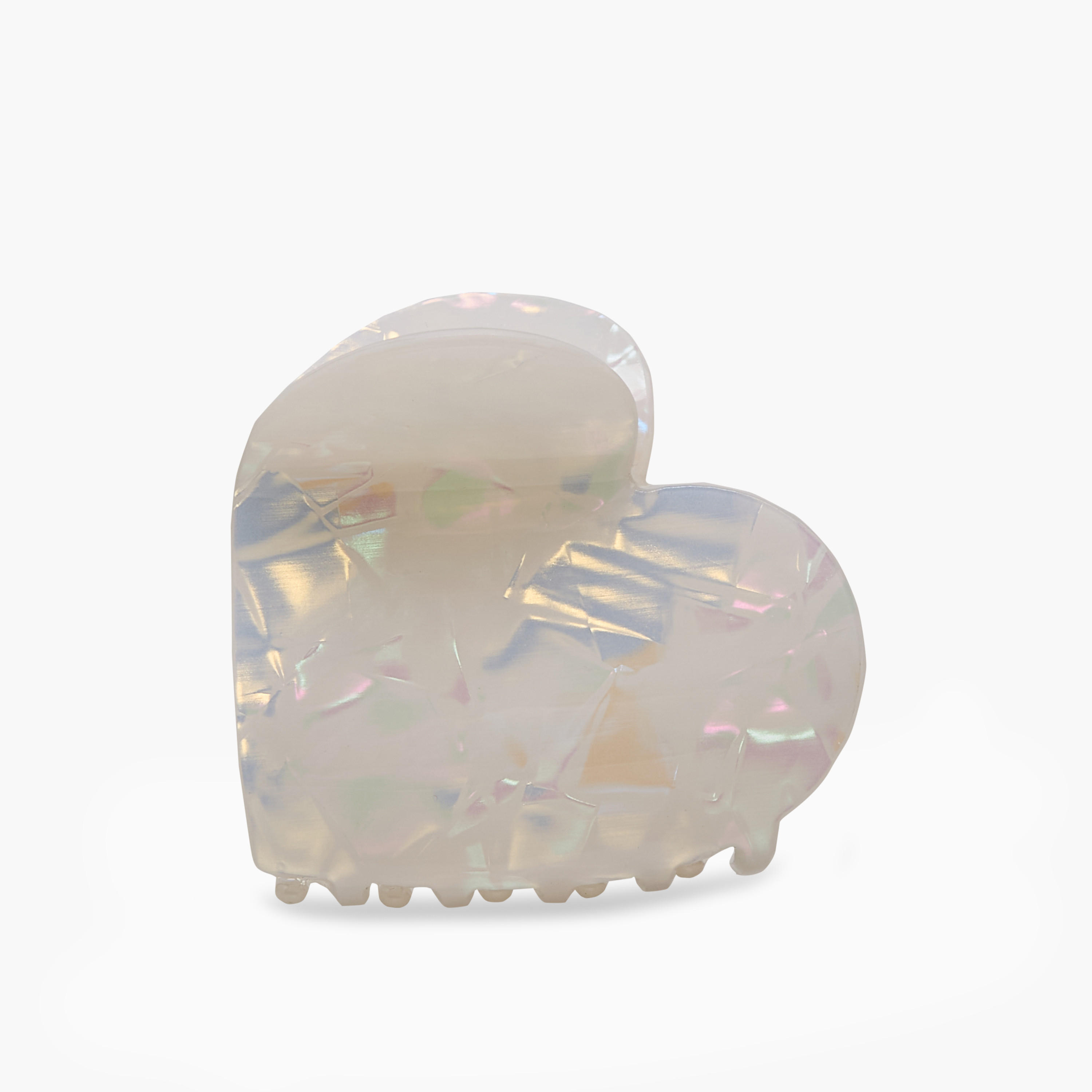 Heart Hair Clamp with Pearl Finish-women-hairaccessories-clamps-image-1