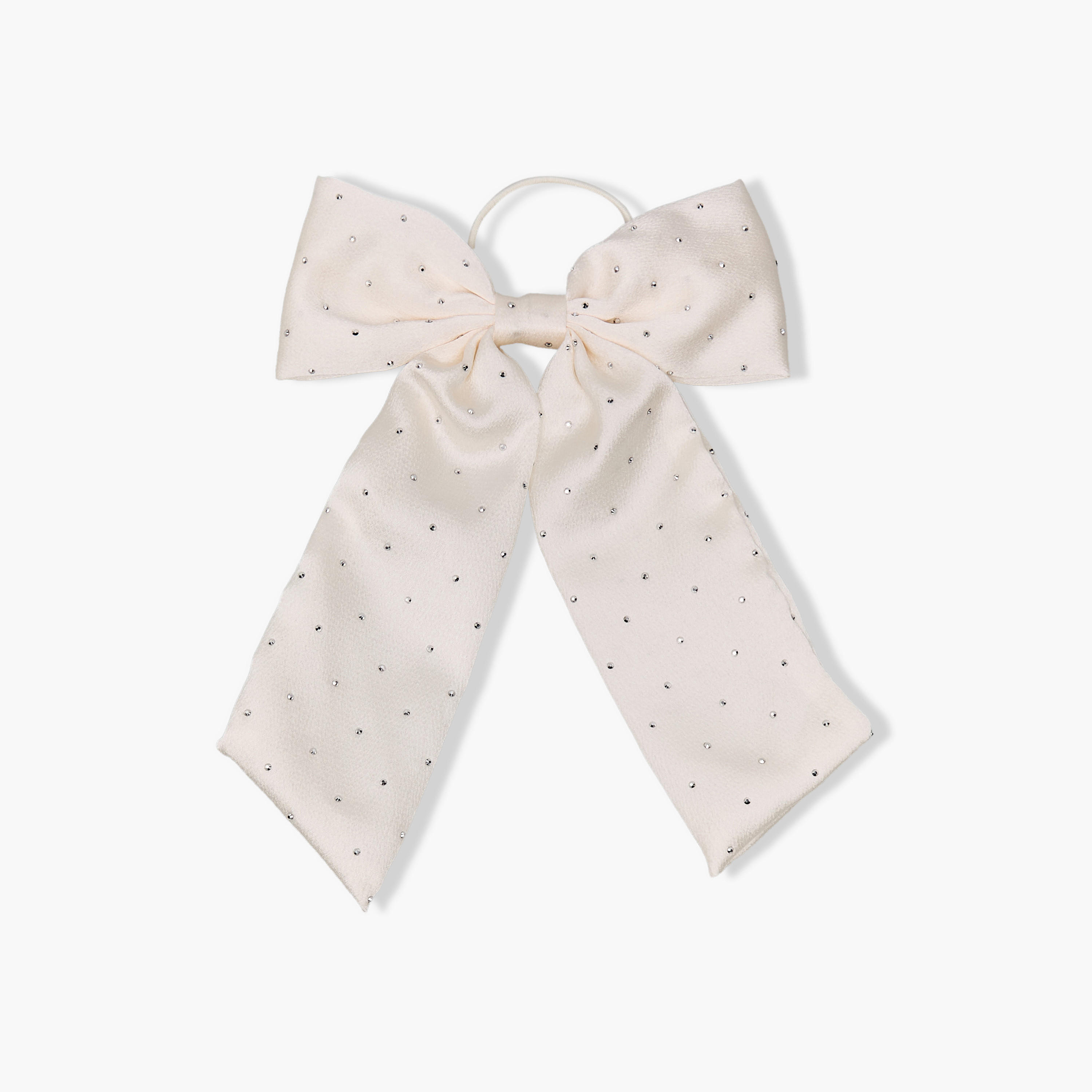 Bow Hair Tie with Embellished Design-women-hairaccessories-others-image-1