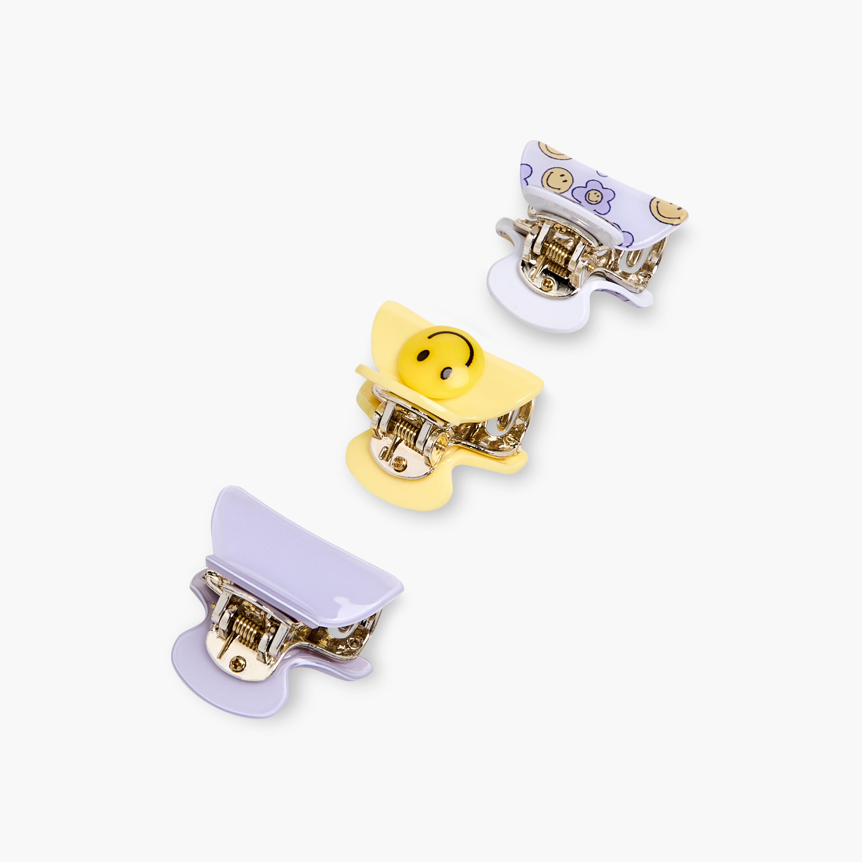 Pack of 3 Curved Hair Clamp with Assorted Design-women-hairaccessories-clamps-image-5