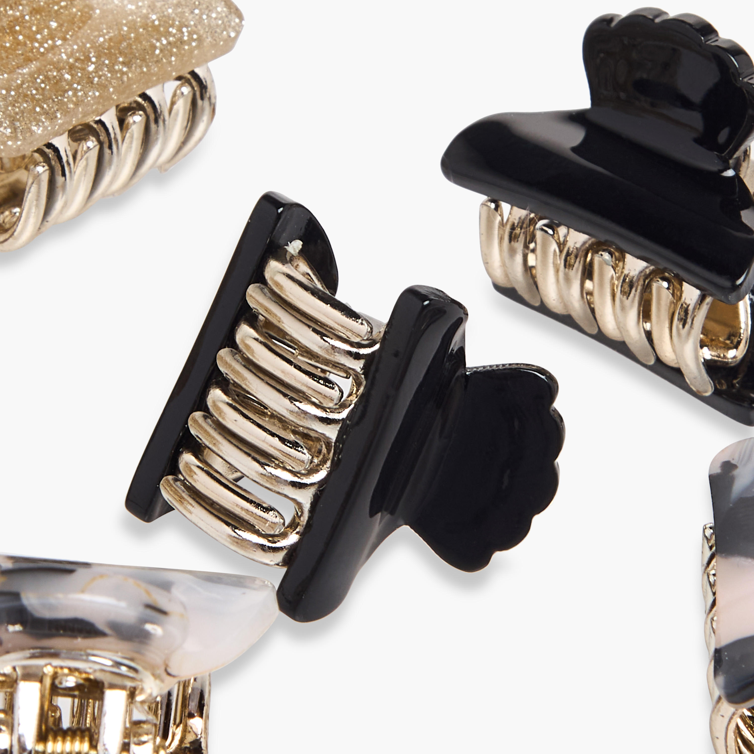 Pack of 6 Curved Hair Clamp with Assorted Design-women-hairaccessories-clamps-image-6