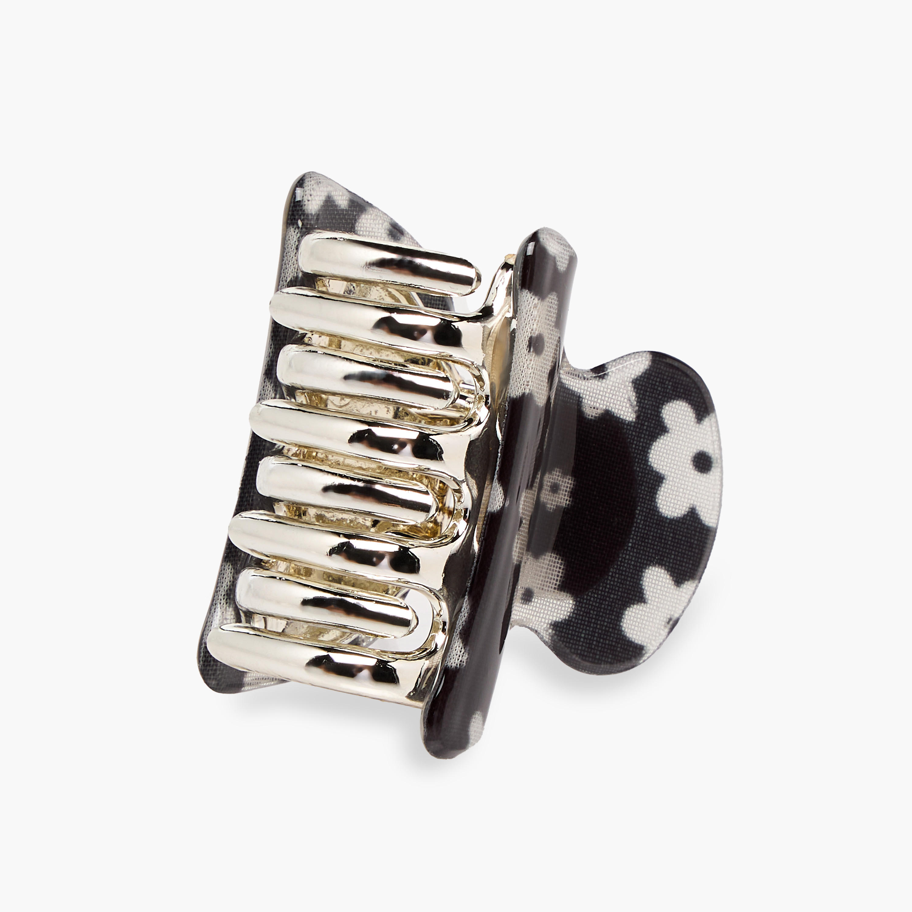 Pack of 3 Curved Shape Hair Clamps with Floral Design-women-hairaccessories-clamps-image-6