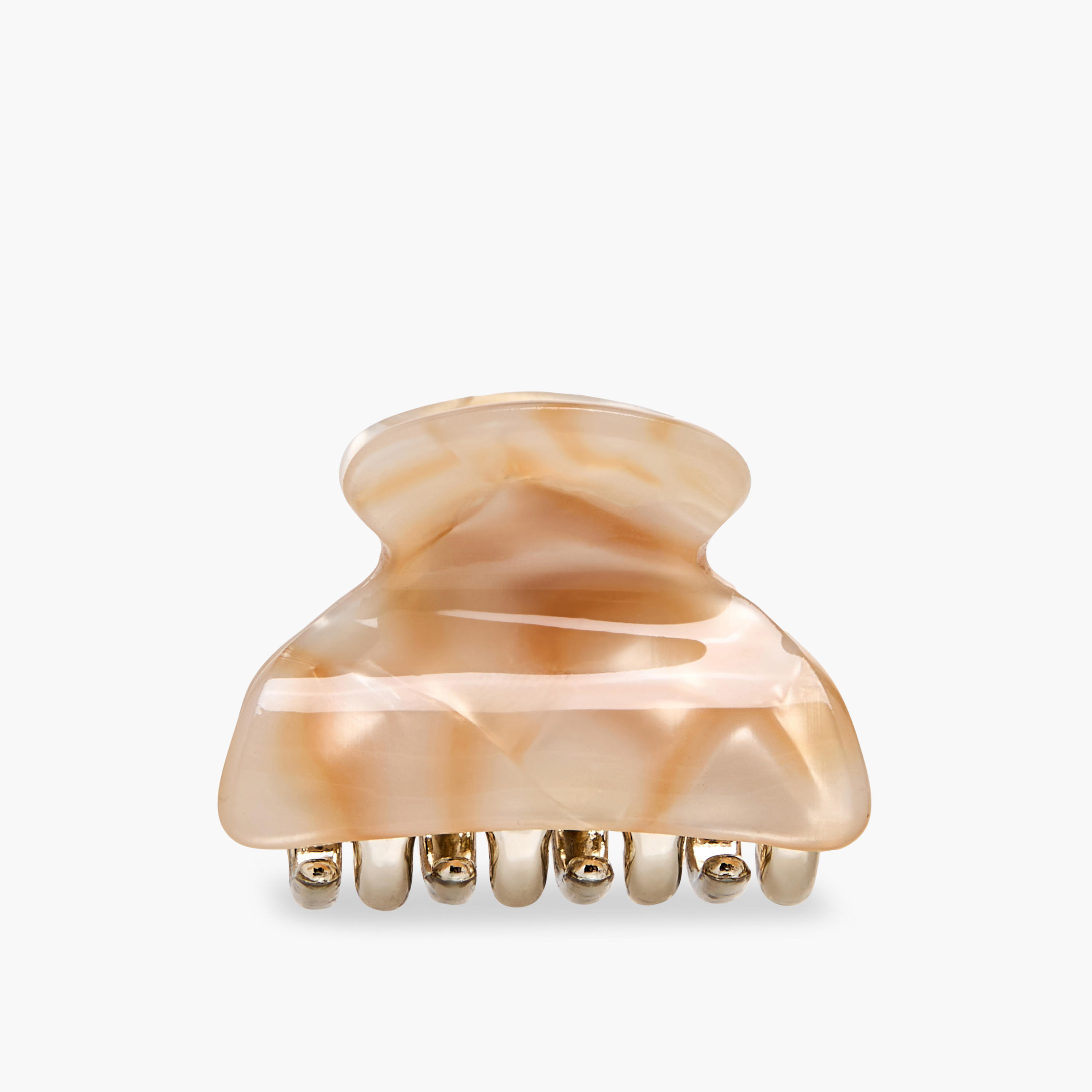 Pack of 3 Curved Hair Clamp with Marble Finish-women-hairaccessories-clamps-image-2