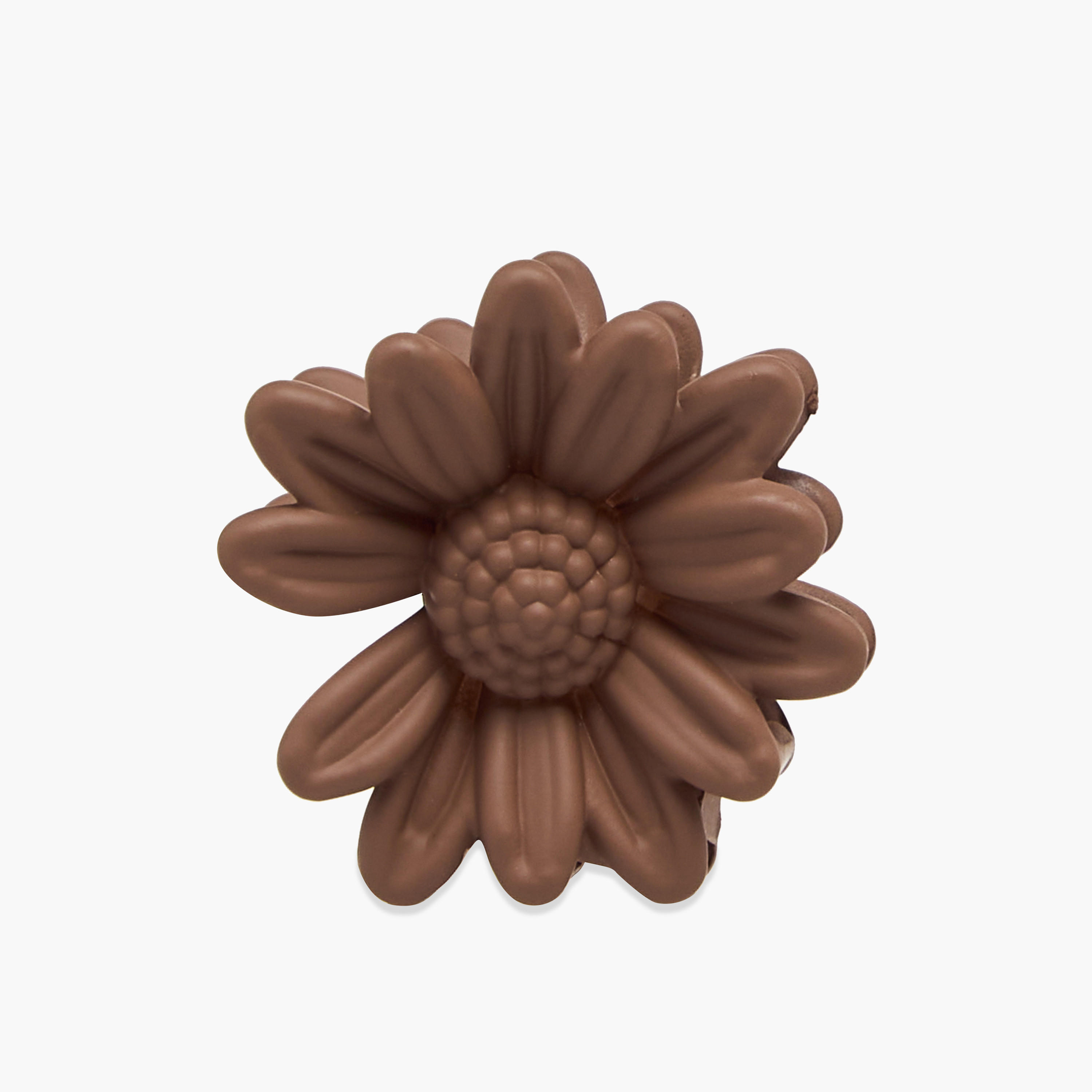 Pack of 6 Floral Shaped Hair Clamp with Textured Design-women-hairaccessories-clamps-image-4