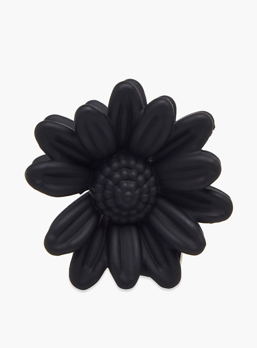Pack of 6 Floral Shaped Hair Clamp with Textured Design-women-hairaccessories-clamps-image-6