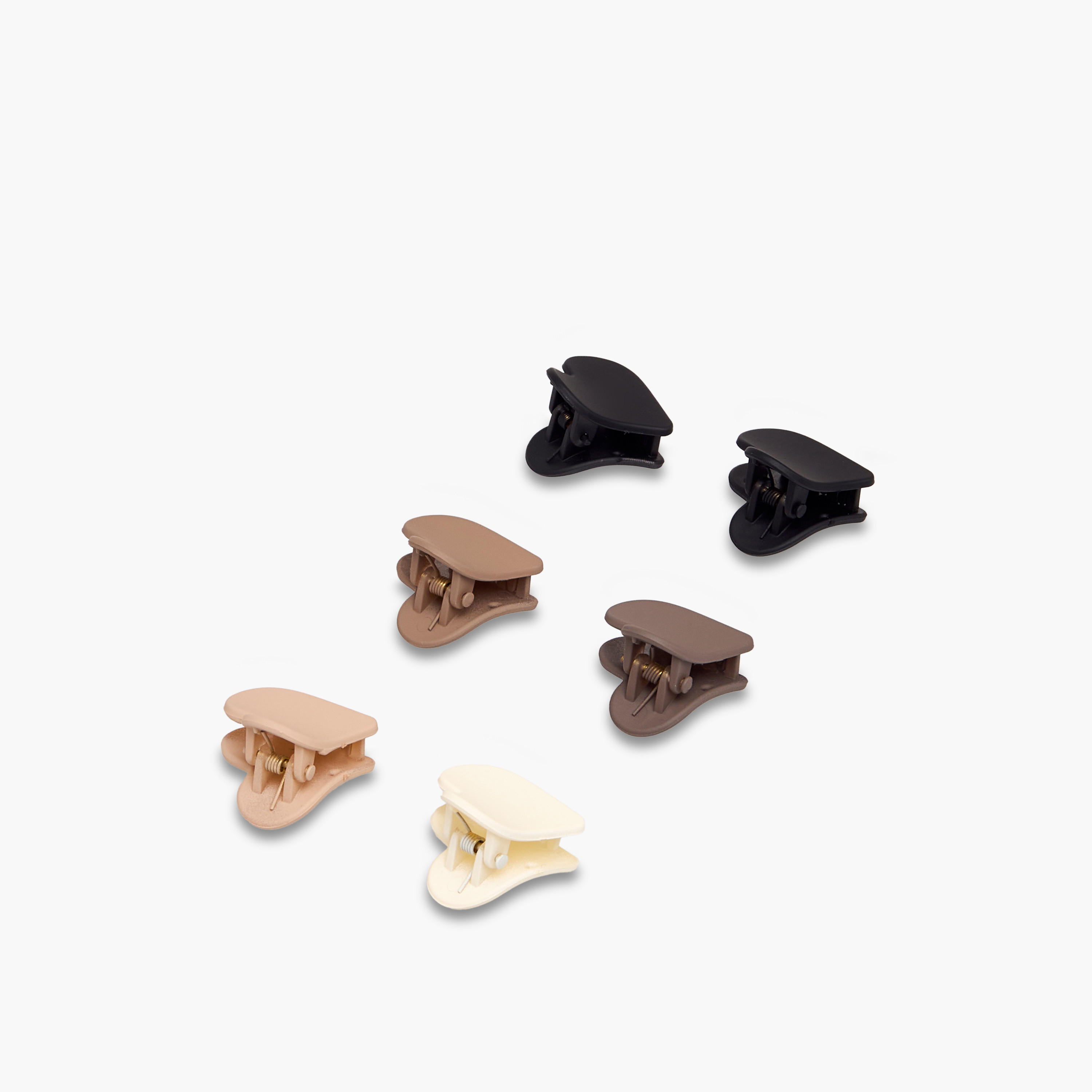 Pack of 6 Heart Shaped Hair Clamp-women-hairaccessories-clamps-image-8