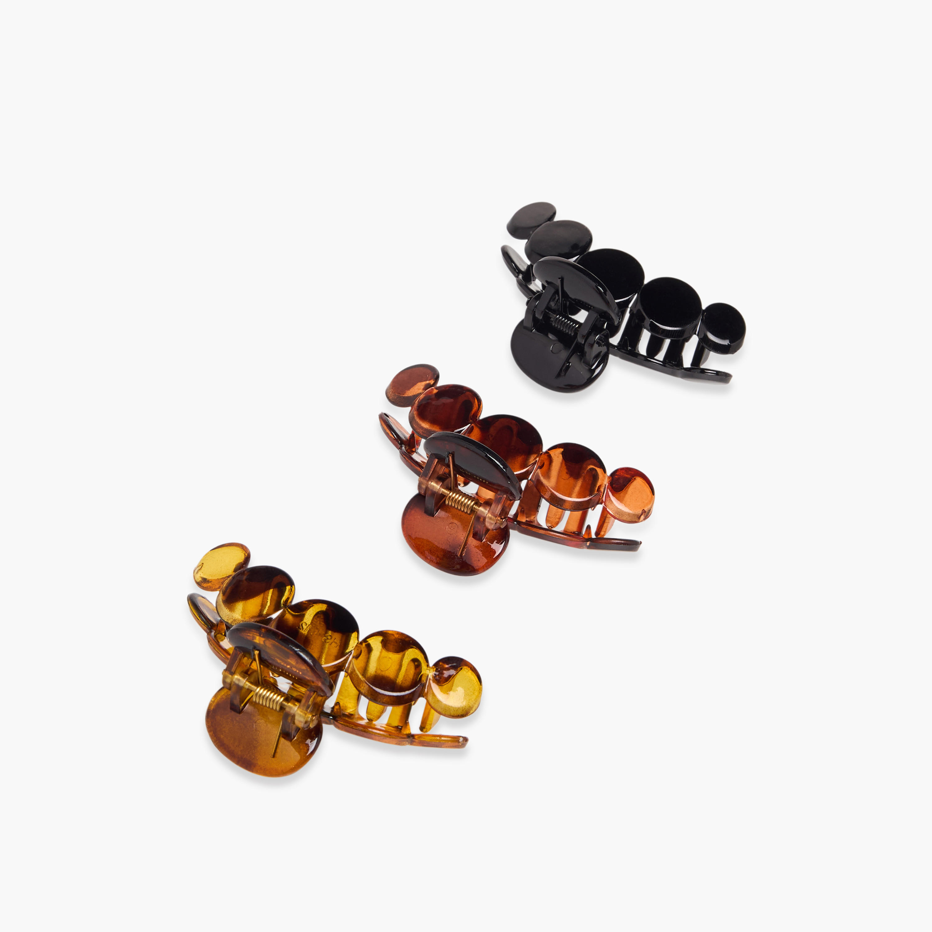 Pack of 3 Curved Shape Hair Clamps with Marble Design-women-hairaccessories-clamps-image-5