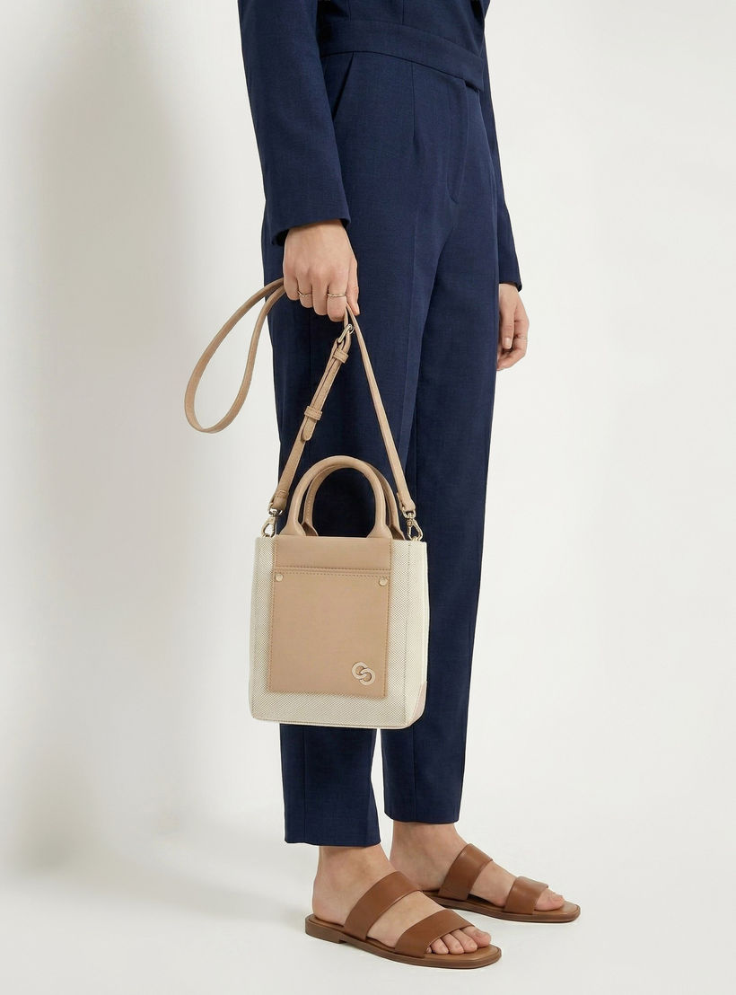 Celeste Textured Crossbody Bag with Double Handle-women-bagsandwallets-handbags-image-2