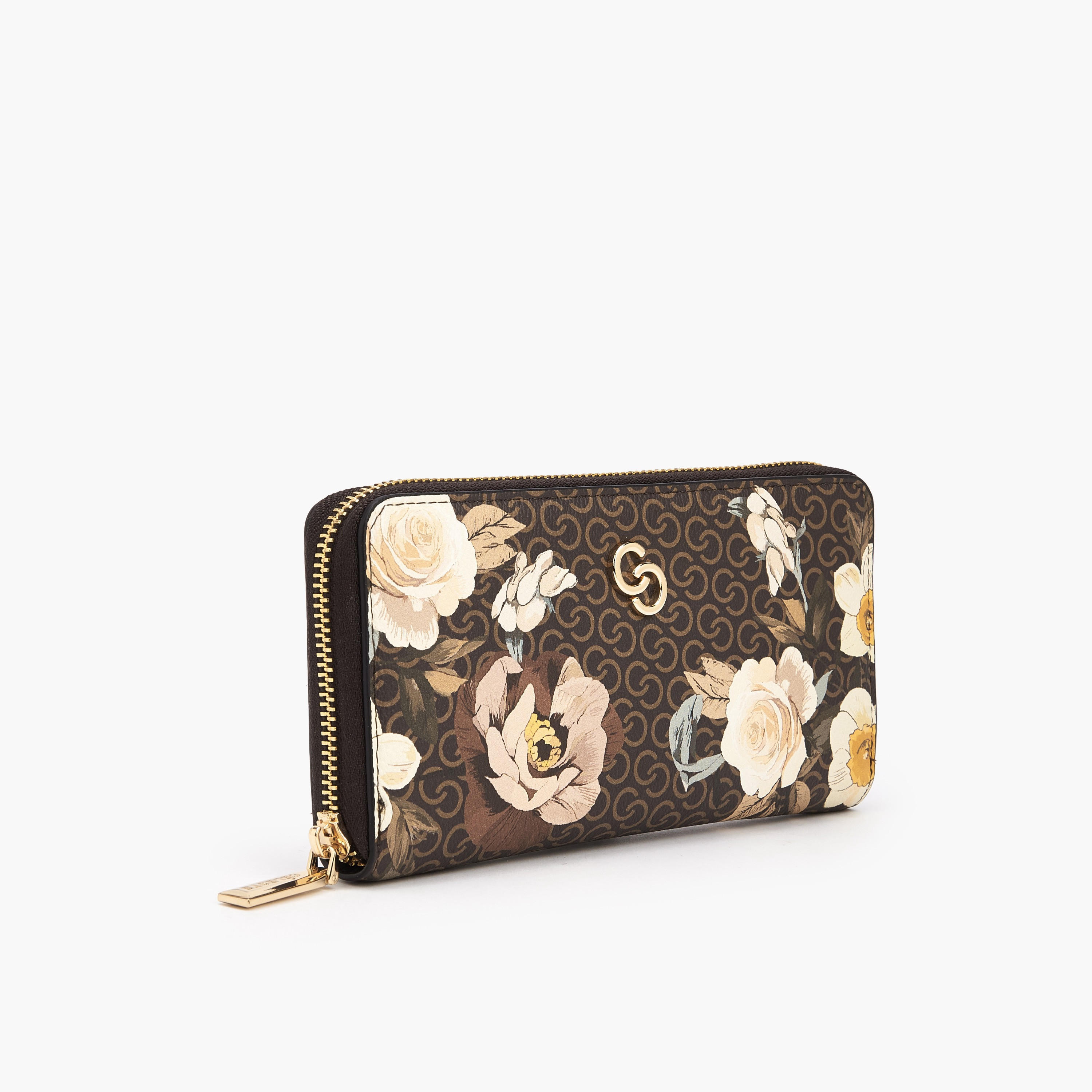 Celeste Floral Print Wallet with Zip Closure-women-bagsandwallets-wallets-image-2