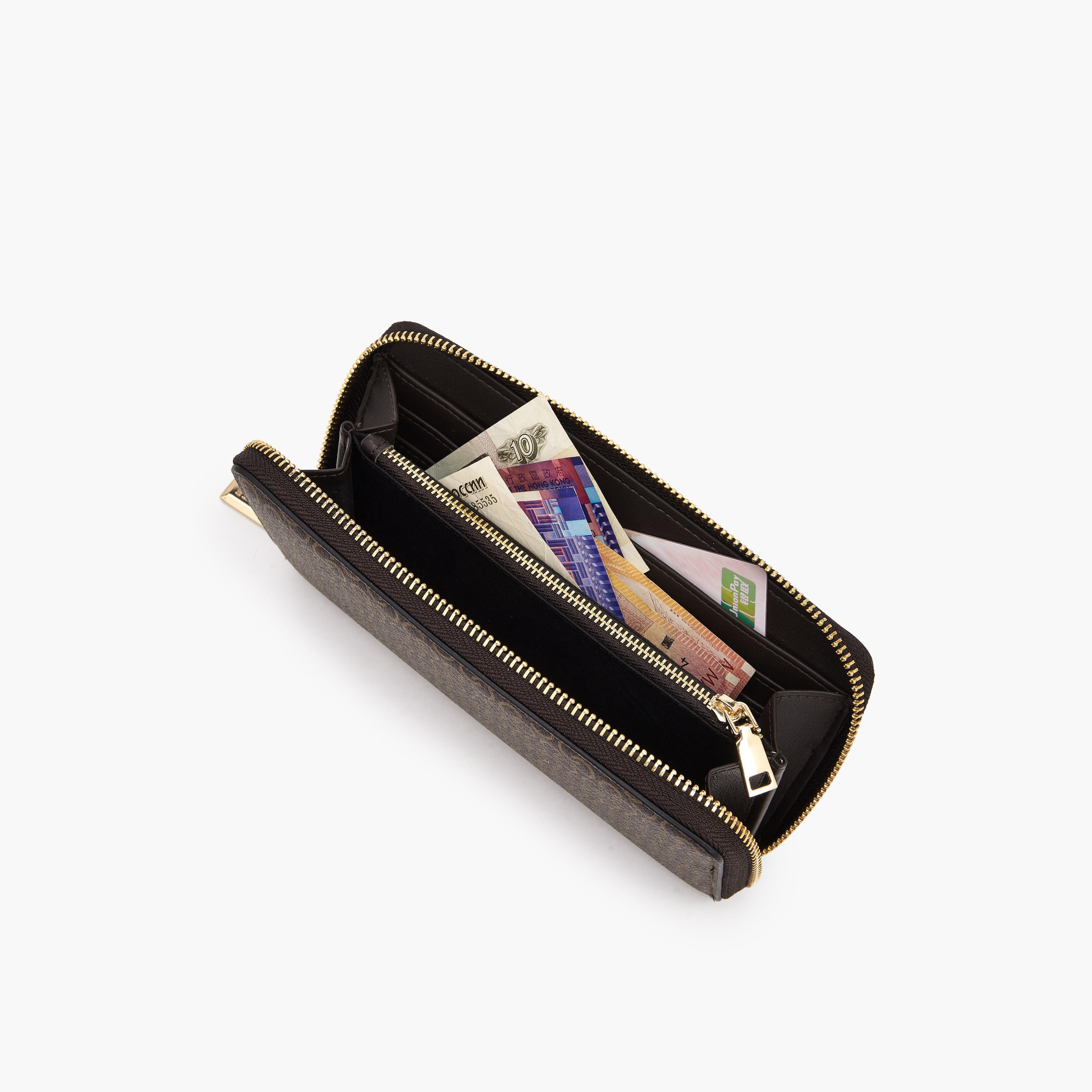 Celeste Floral Print Wallet with Zip Closure-women-bagsandwallets-wallets-image-7