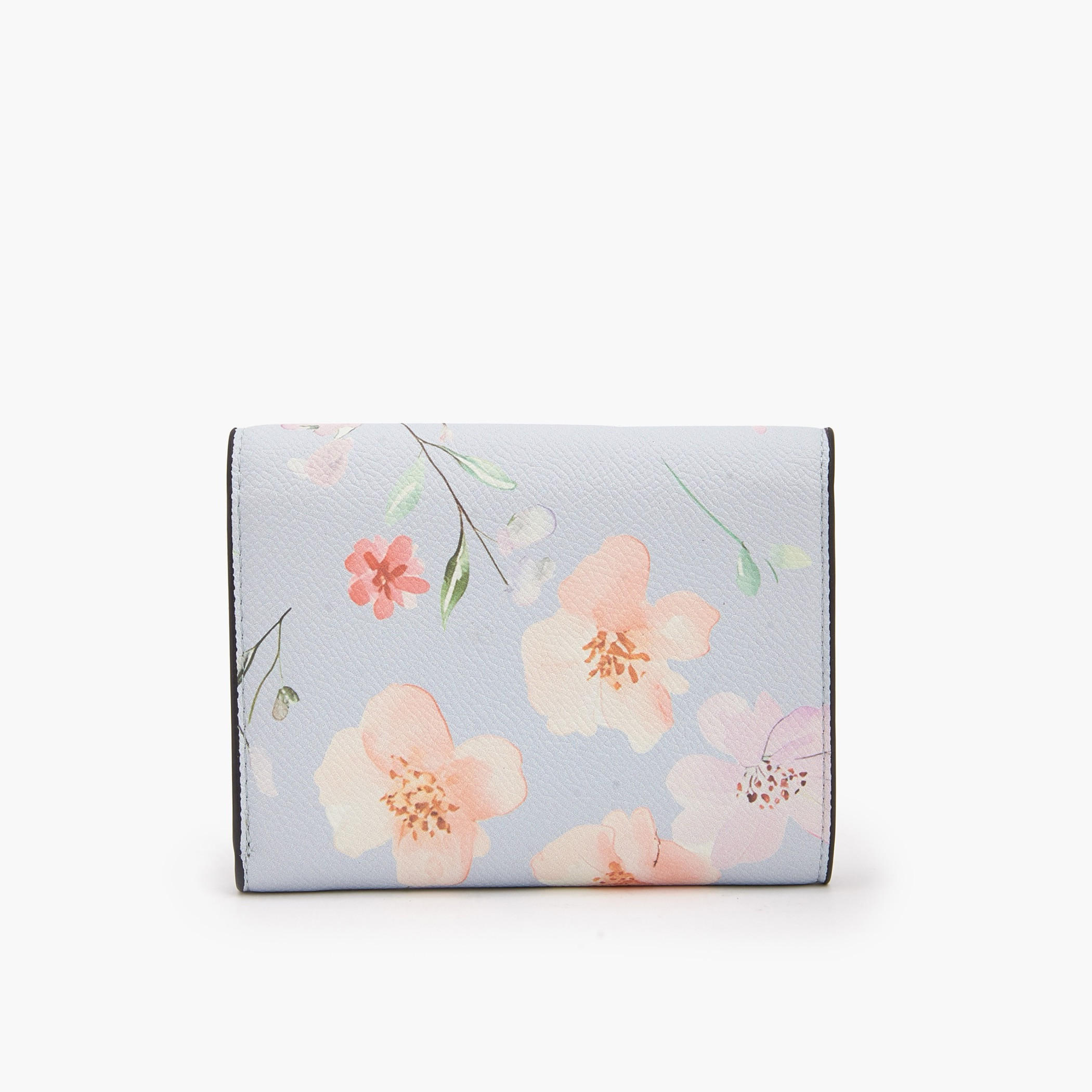 Celeste Floral Print Wallet with Snap Button Closure-women-bagsandwallets-wallets-image-4