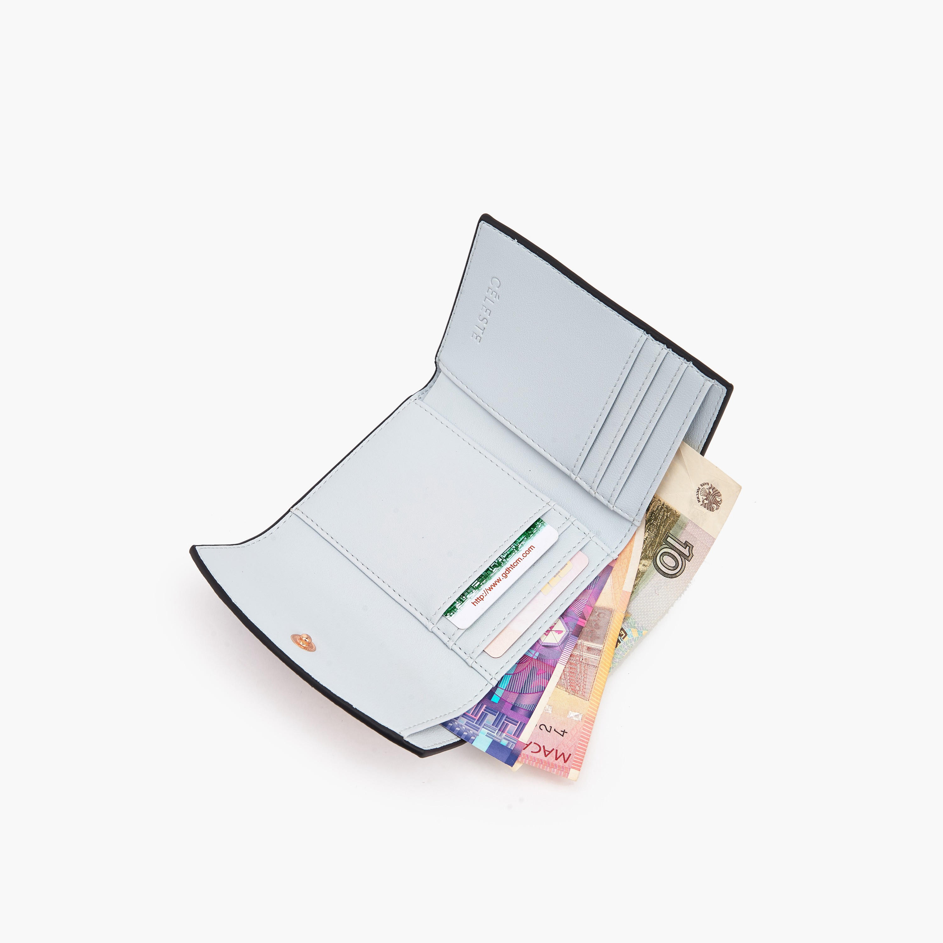 Celeste Floral Print Wallet with Snap Button Closure-women-bagsandwallets-wallets-image-7