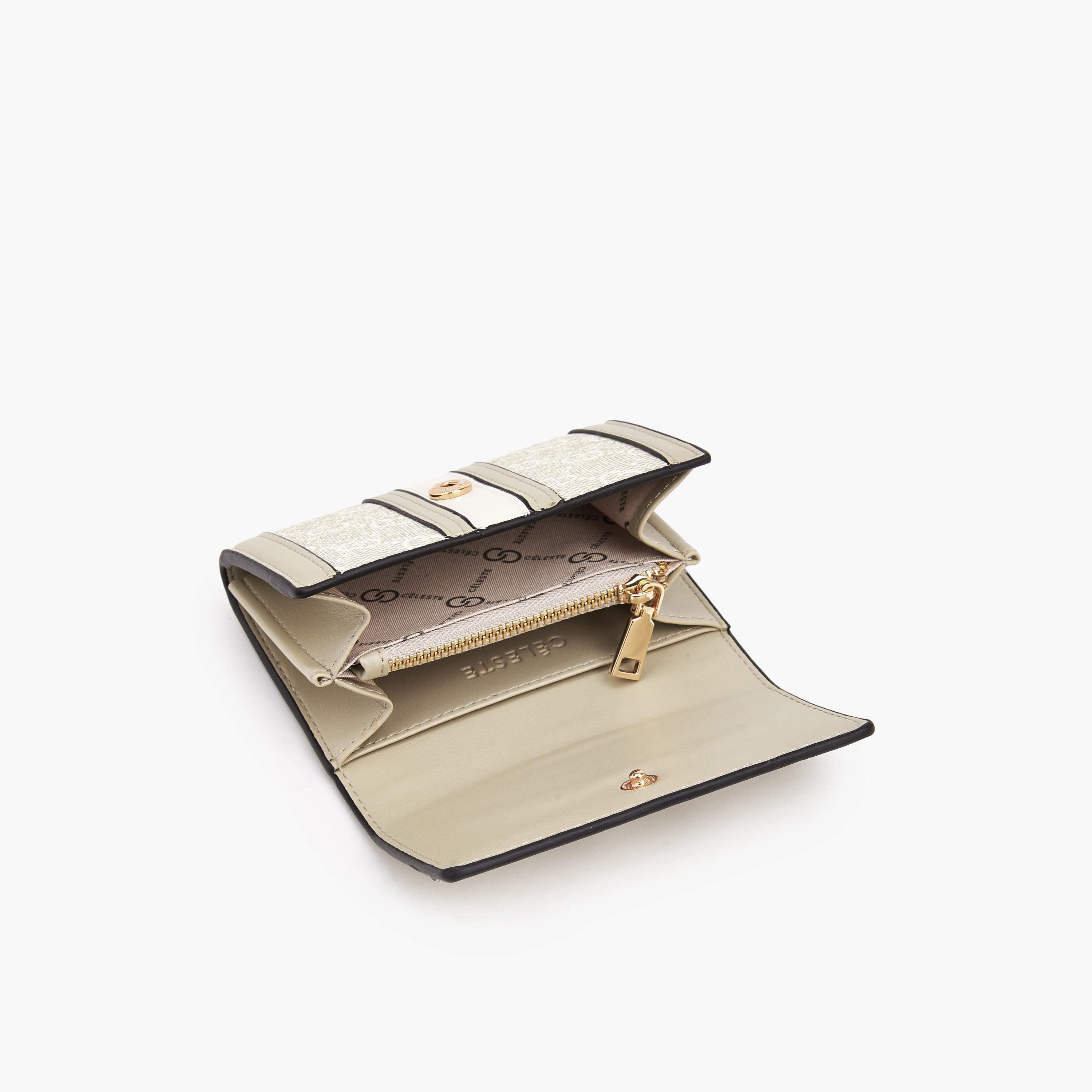 Celeste Monogram Print Wallet with Button Closure-women-bagsandwallets-wallets-image-6