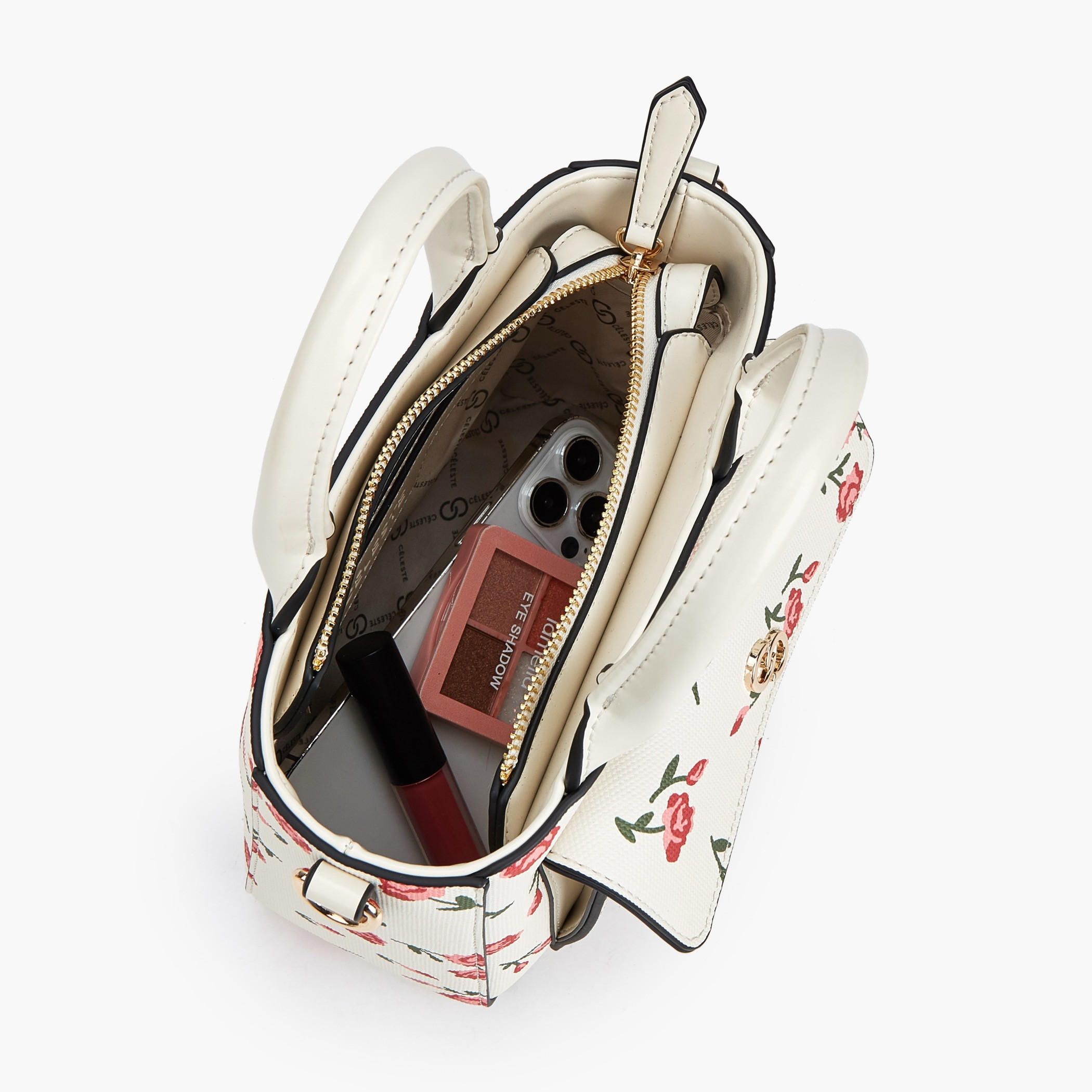 Celeste Floral Print Tote Bag with Double Handle-women-bagsandwallets-handbags-image-8
