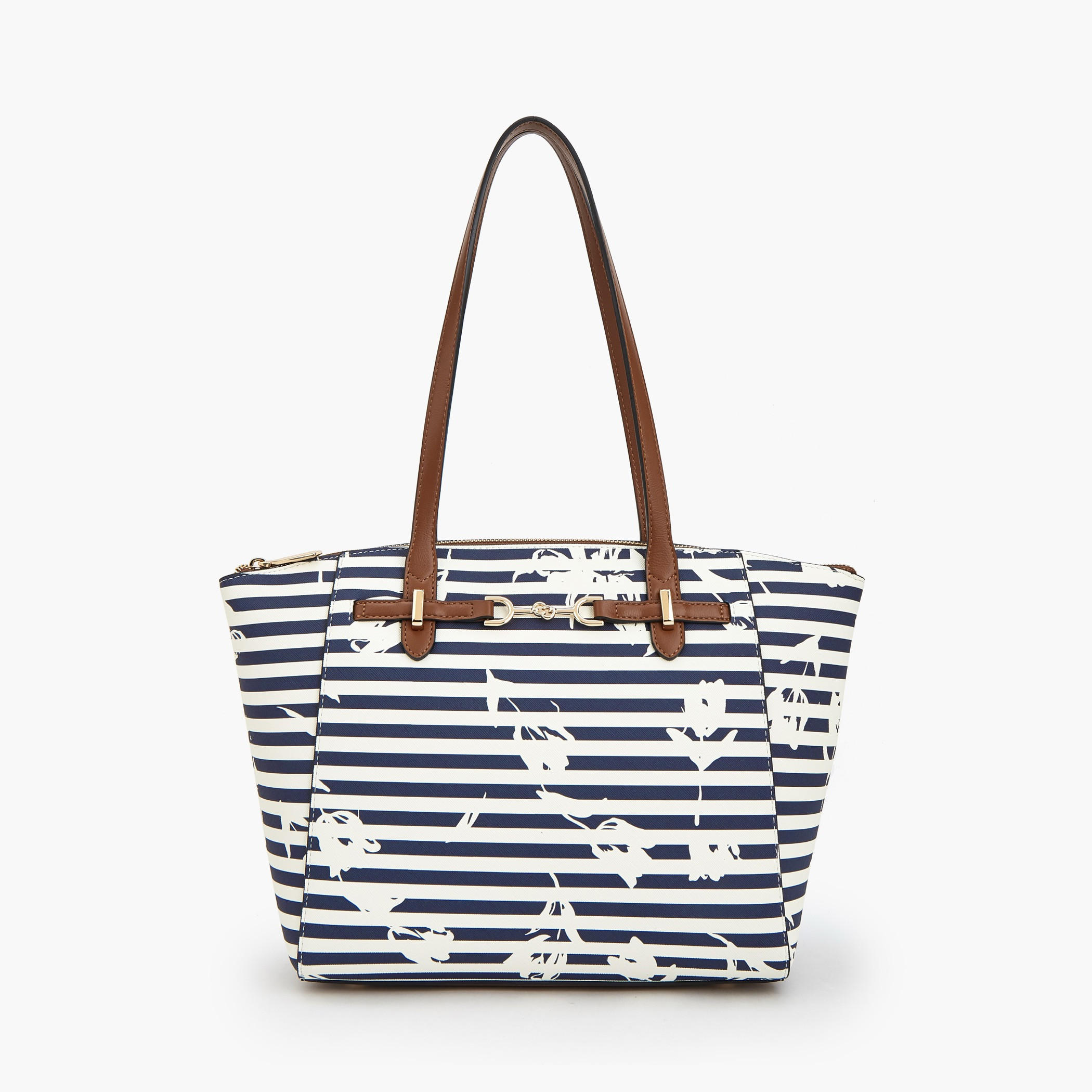 Celeste Striped Tote Bag with Double Handle-women-bagsandwallets-handbags-image-1