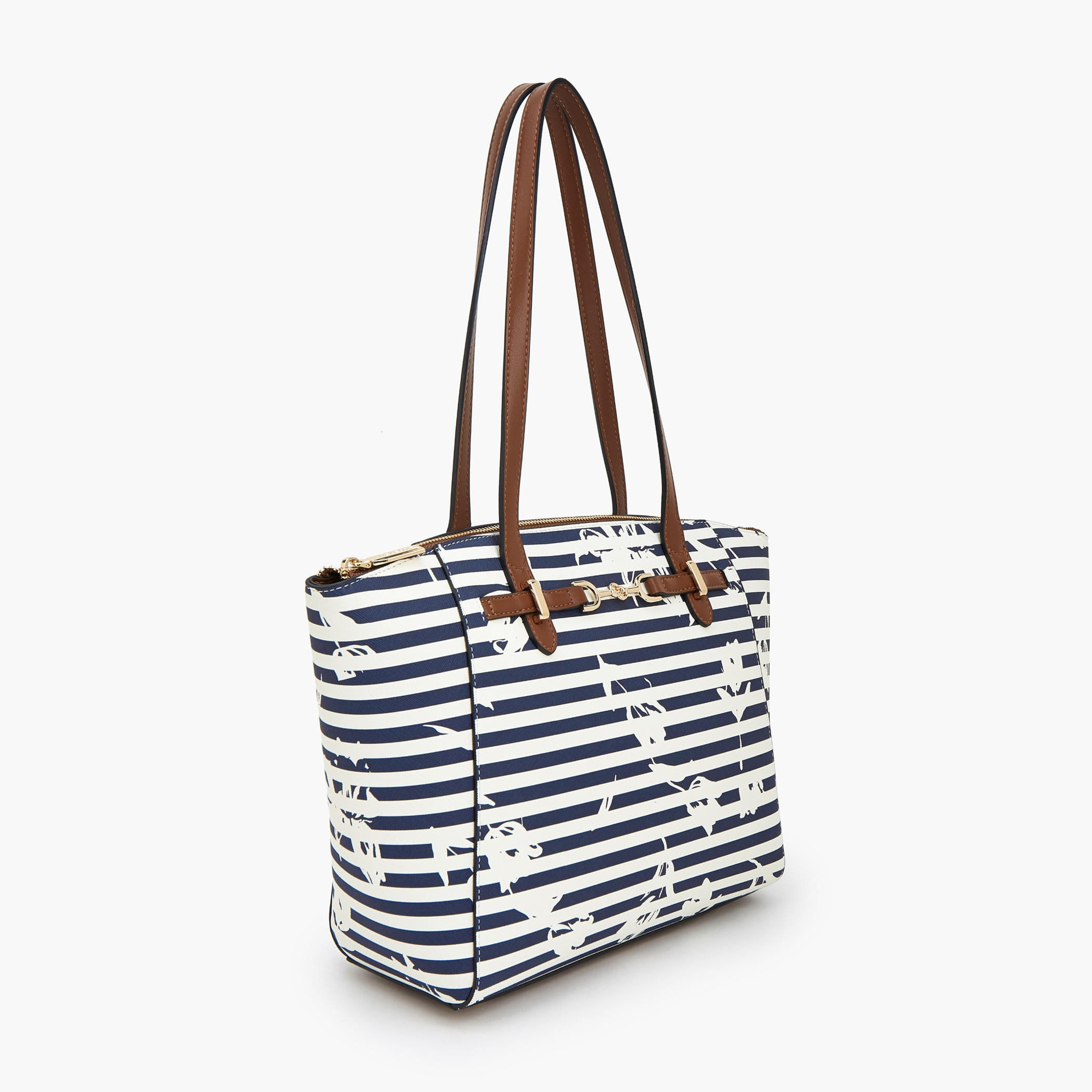 Celeste Striped Tote Bag with Double Handle-women-bagsandwallets-handbags-image-2