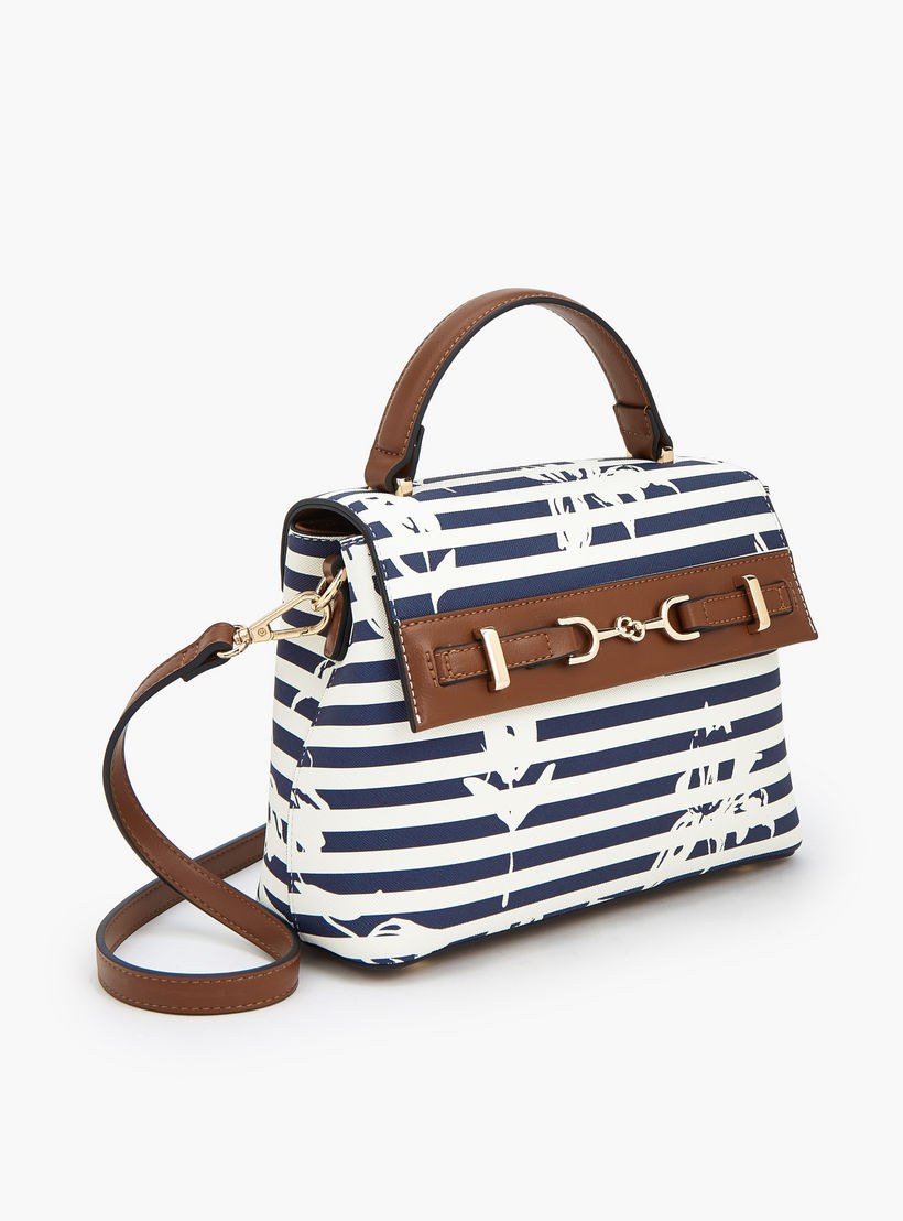 Celeste Striped Satchel Bag with Handle-women-bagsandwallets-handbags-image-3
