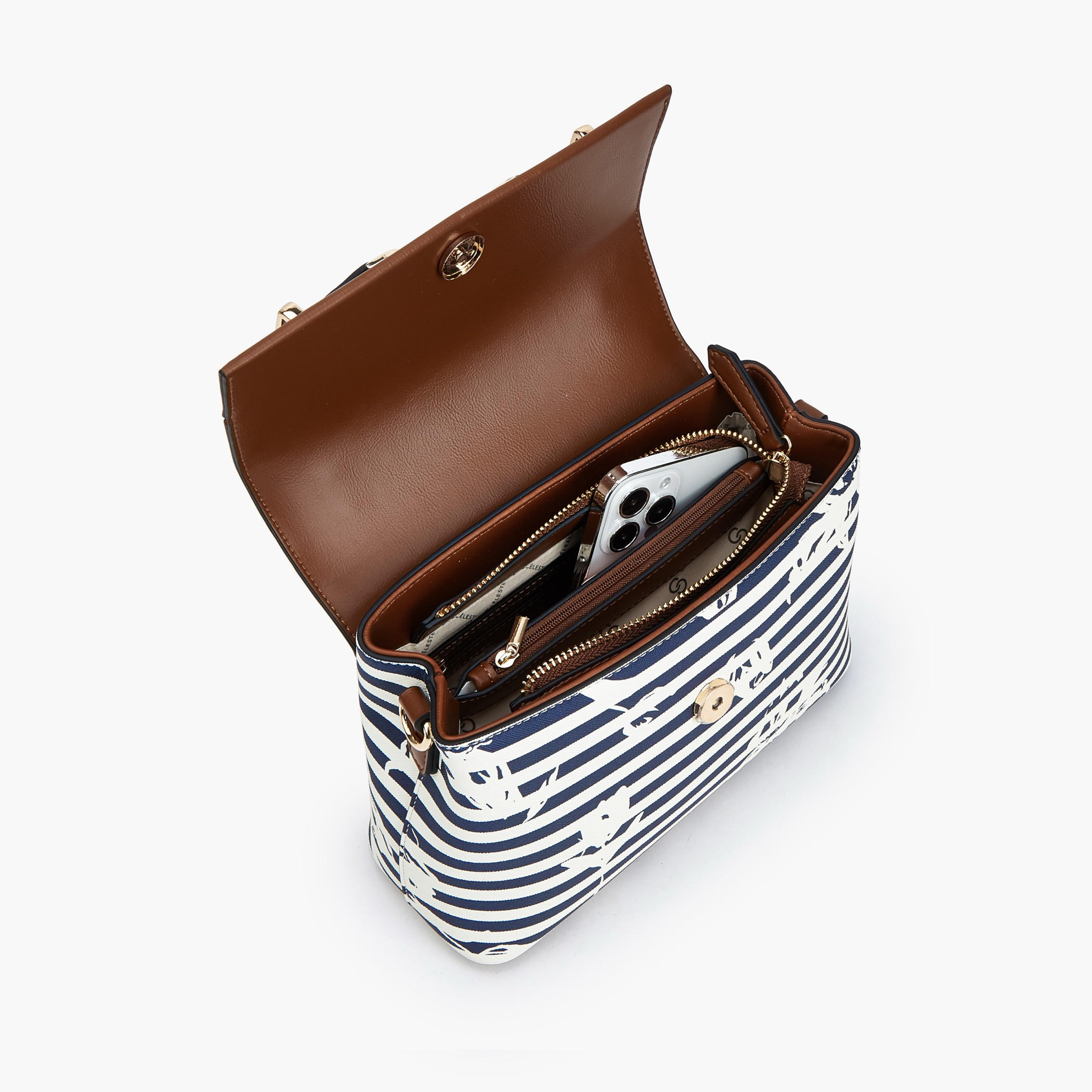 Celeste Striped Satchel Bag with Handle-women-bagsandwallets-handbags-image-7