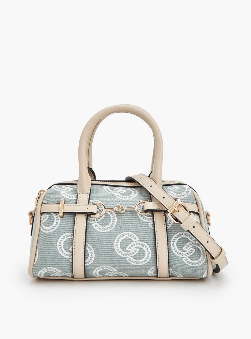 Celeste Monogram Embroidered Bowler Bag with Dual Handle-women-bagsandwallets-handbags-image-1