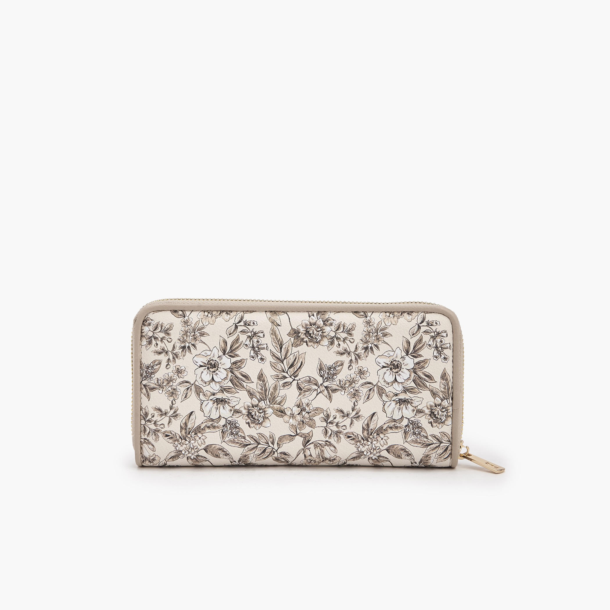 Elle Floral Print Wallet with Zip Closure-women-bagsandwallets-wallets-image-3