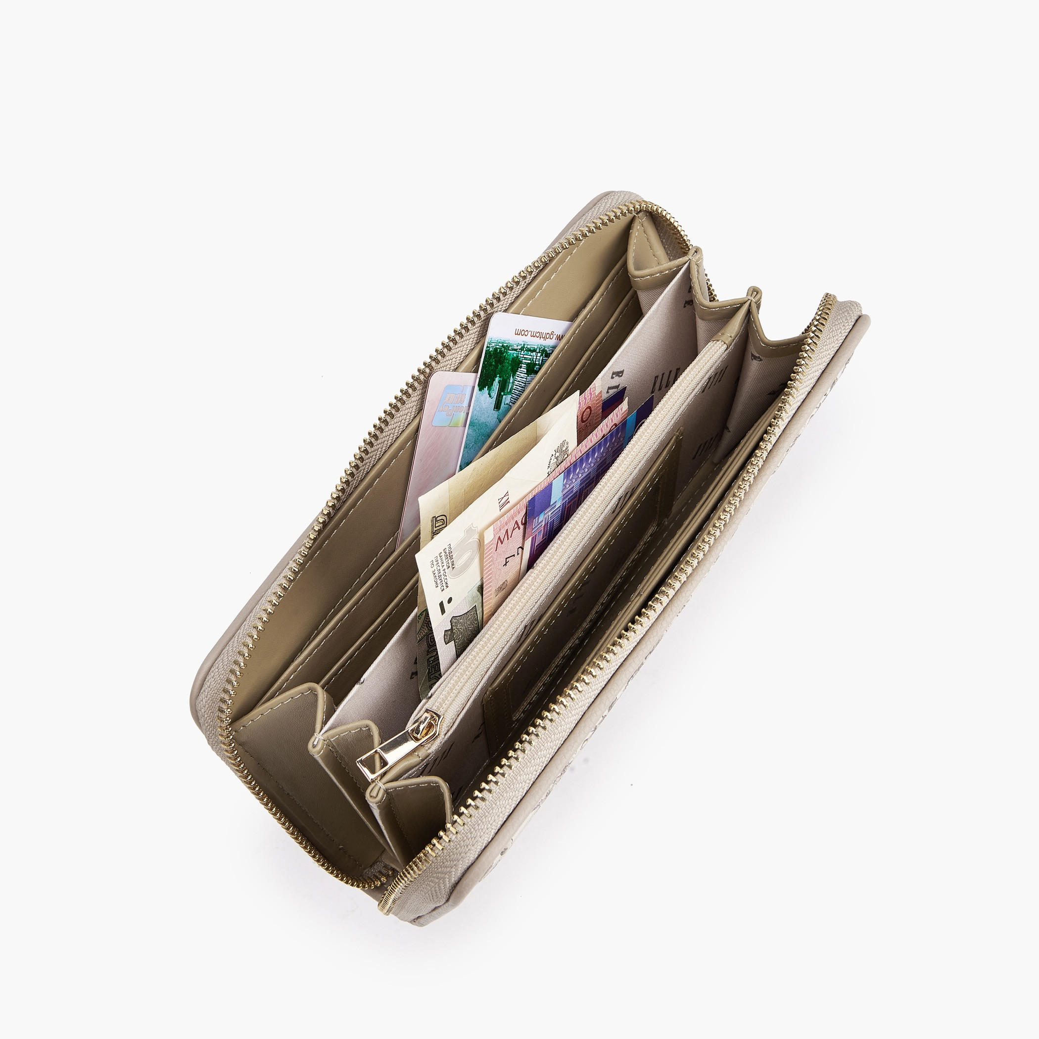 Elle Floral Print Wallet with Zip Closure-women-bagsandwallets-wallets-image-7