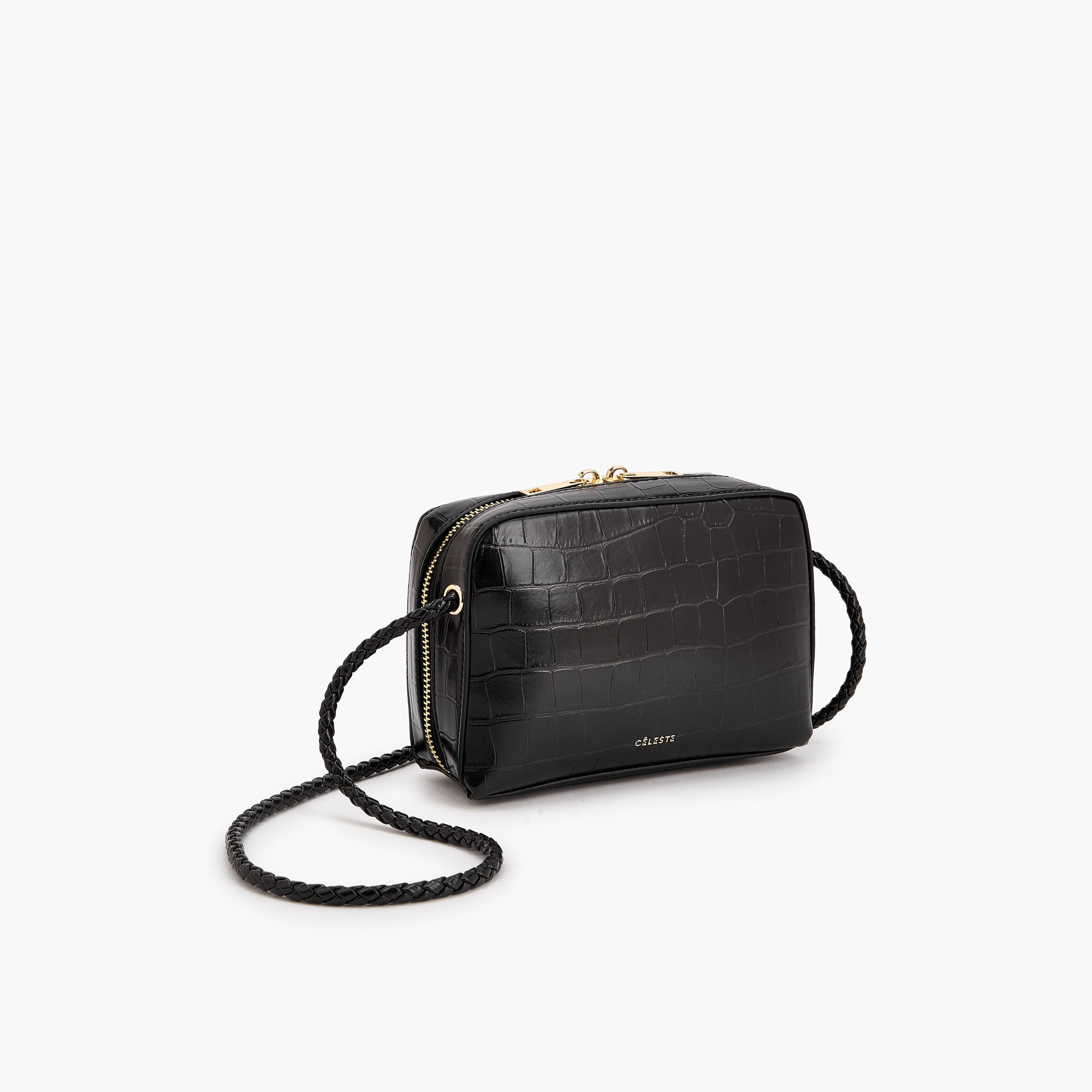 شنطة كروس بودي بارزة الملمس بسحّاب إغلاق من سيليست-women-bagsandwallets-handbags-image-4