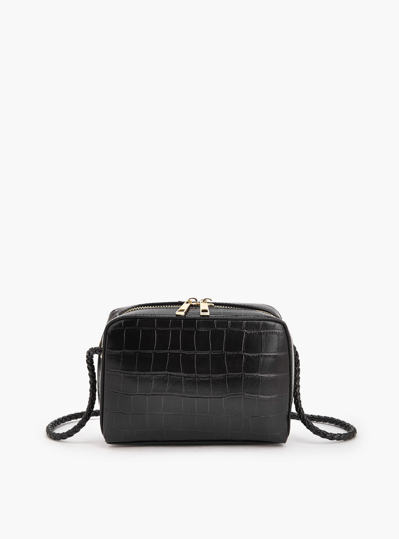 شنطة كروس بودي بارزة الملمس بسحّاب إغلاق من سيليست-women-bagsandwallets-handbags-image-6