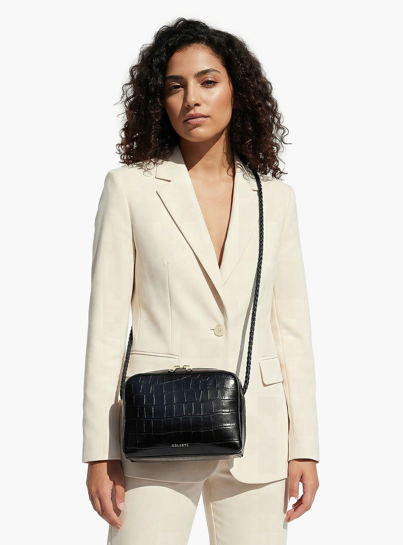 شنطة كروس بودي بارزة الملمس بسحّاب إغلاق من سيليست-women-bagsandwallets-handbags-image-8