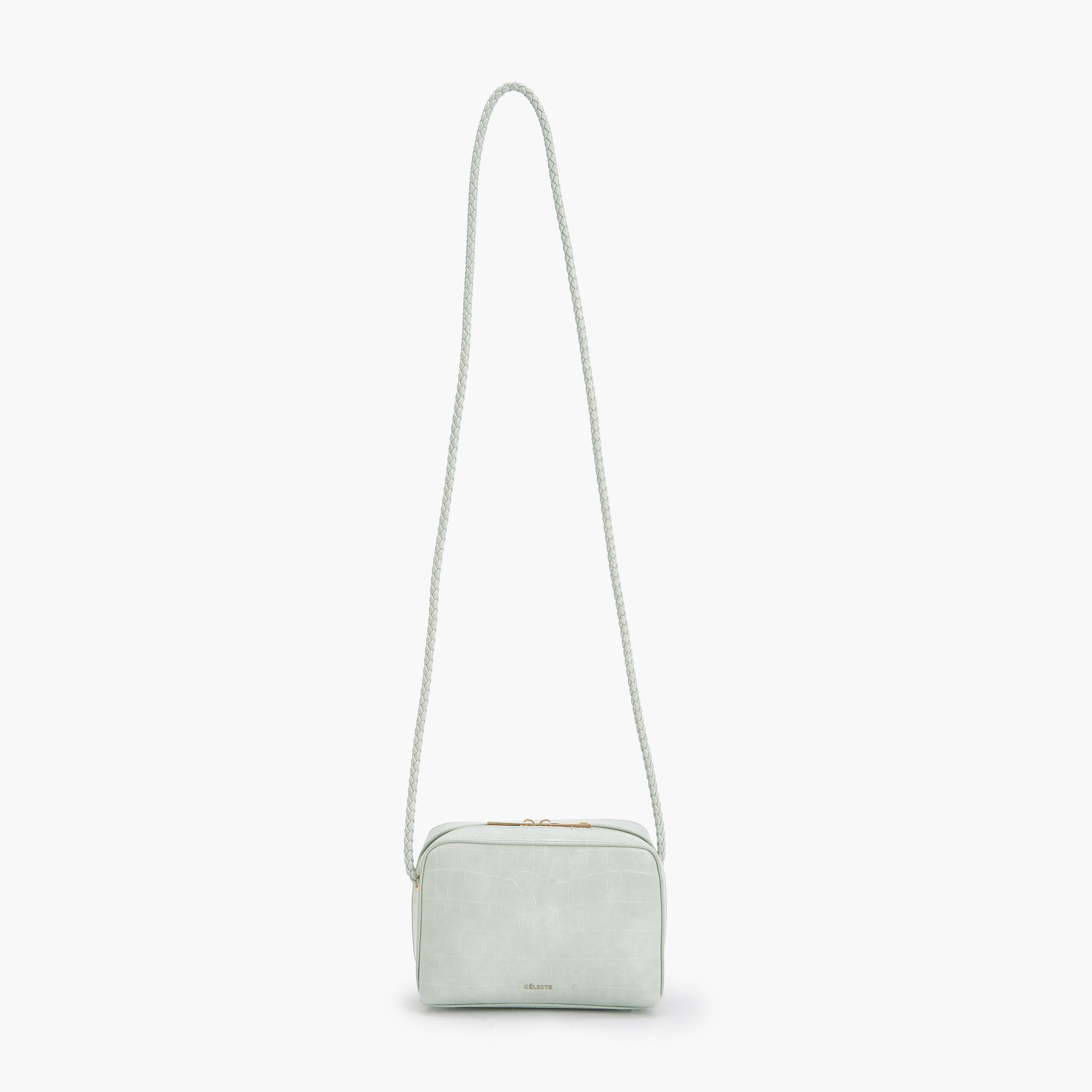 شنطة كروس بودي بارزة الملمس بسحّاب إغلاق من سيليست-women-bagsandwallets-handbags-image-3