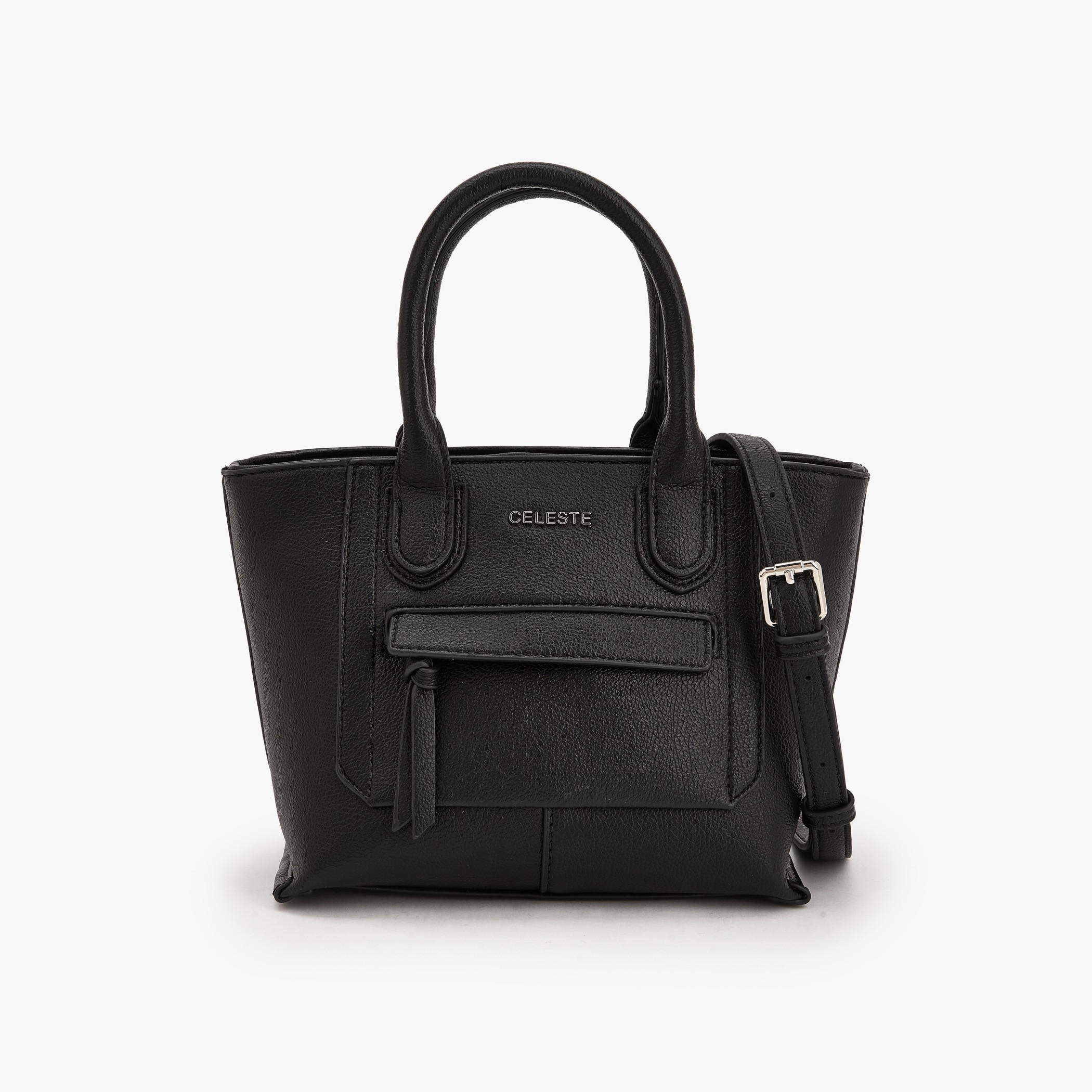 شنطة توت بارزة الملمس بمقبض مزدوج من سيليست-women-bagsandwallets-handbags-image-1