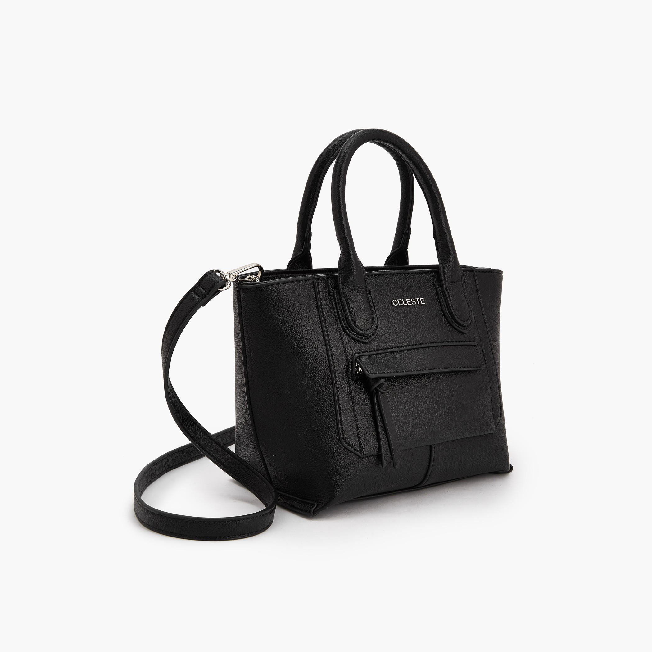 شنطة توت بارزة الملمس بمقبض مزدوج من سيليست-women-bagsandwallets-handbags-image-4
