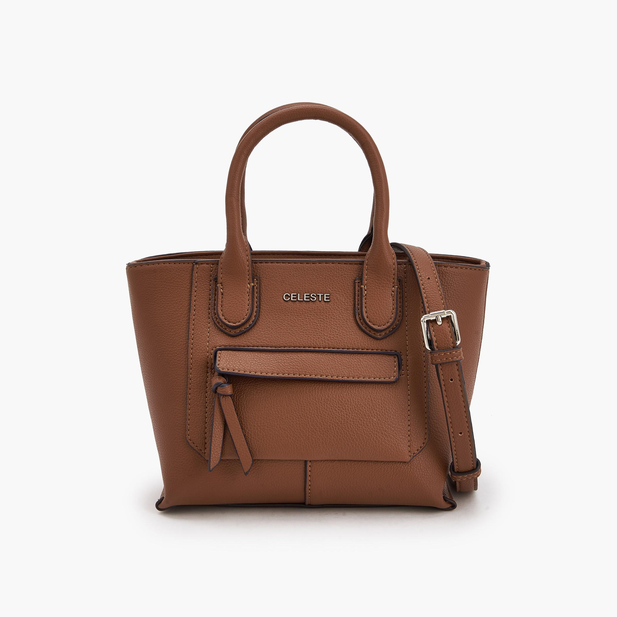 Celeste Textured Tote Bag with Double Handle-women-bagsandwallets-handbags-image-1