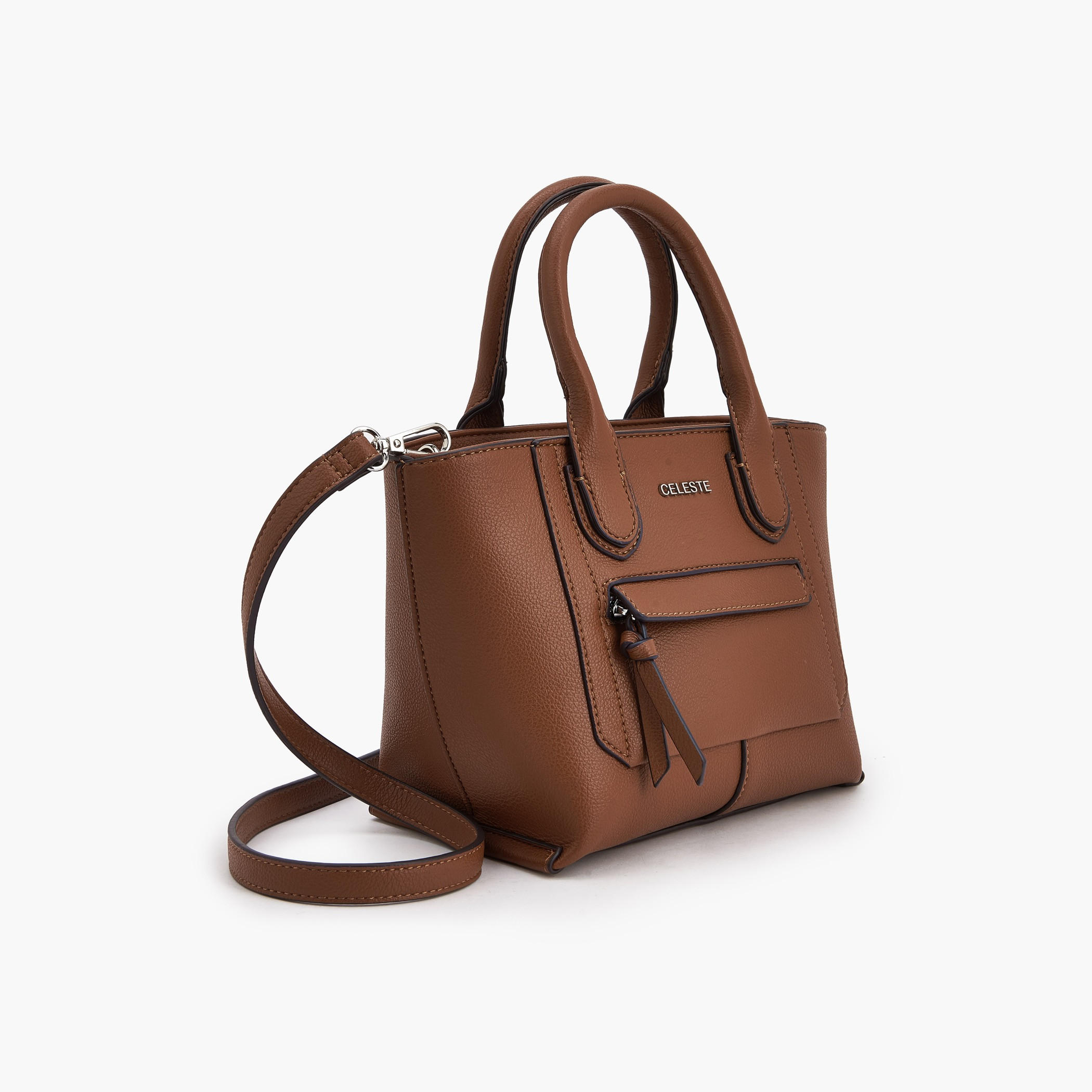 Celeste Textured Tote Bag with Double Handle-women-bagsandwallets-handbags-image-4
