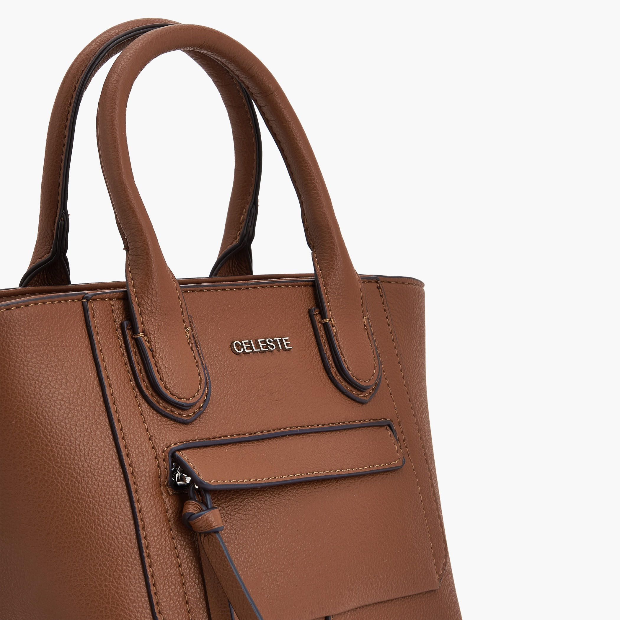Celeste Textured Tote Bag with Double Handle-women-bagsandwallets-handbags-image-5