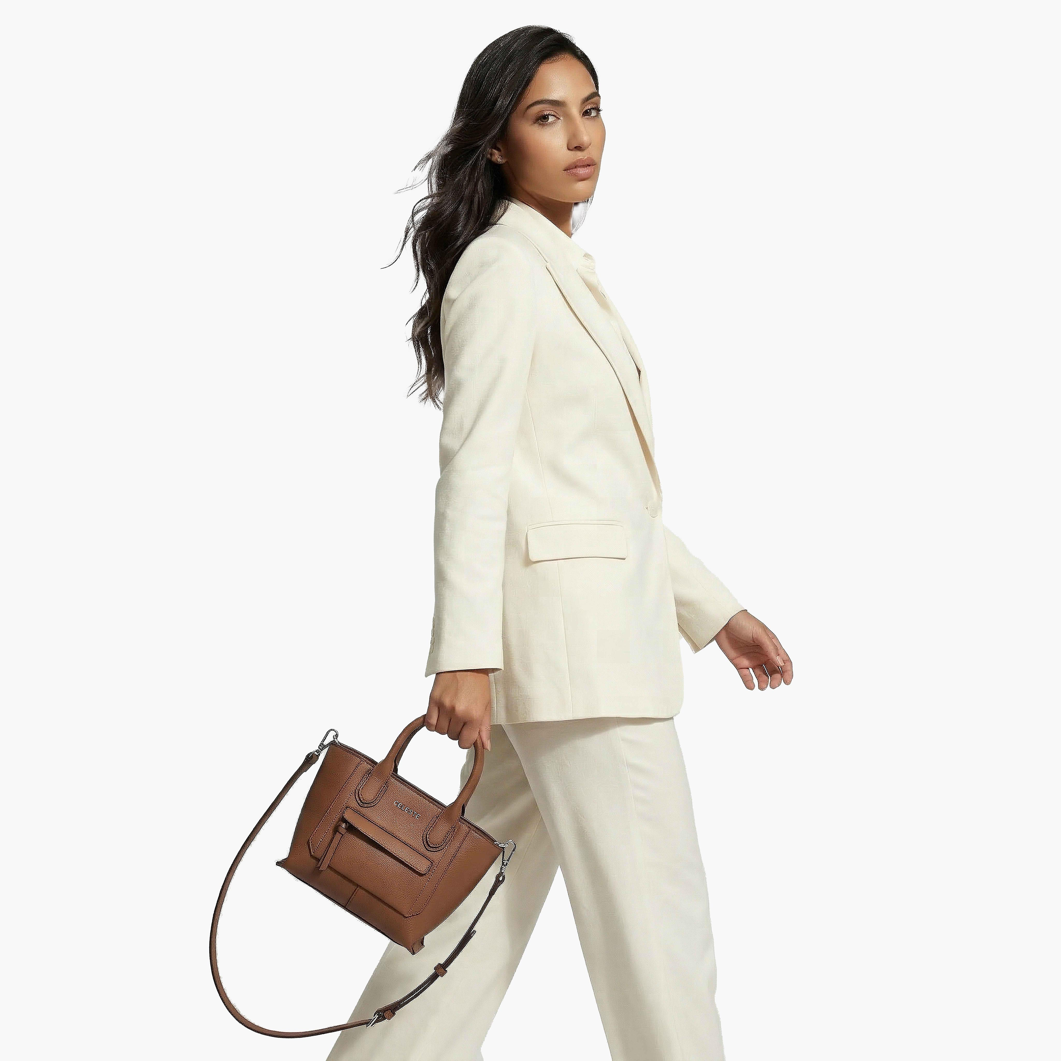 Celeste Textured Tote Bag with Double Handle-women-bagsandwallets-handbags-image-2