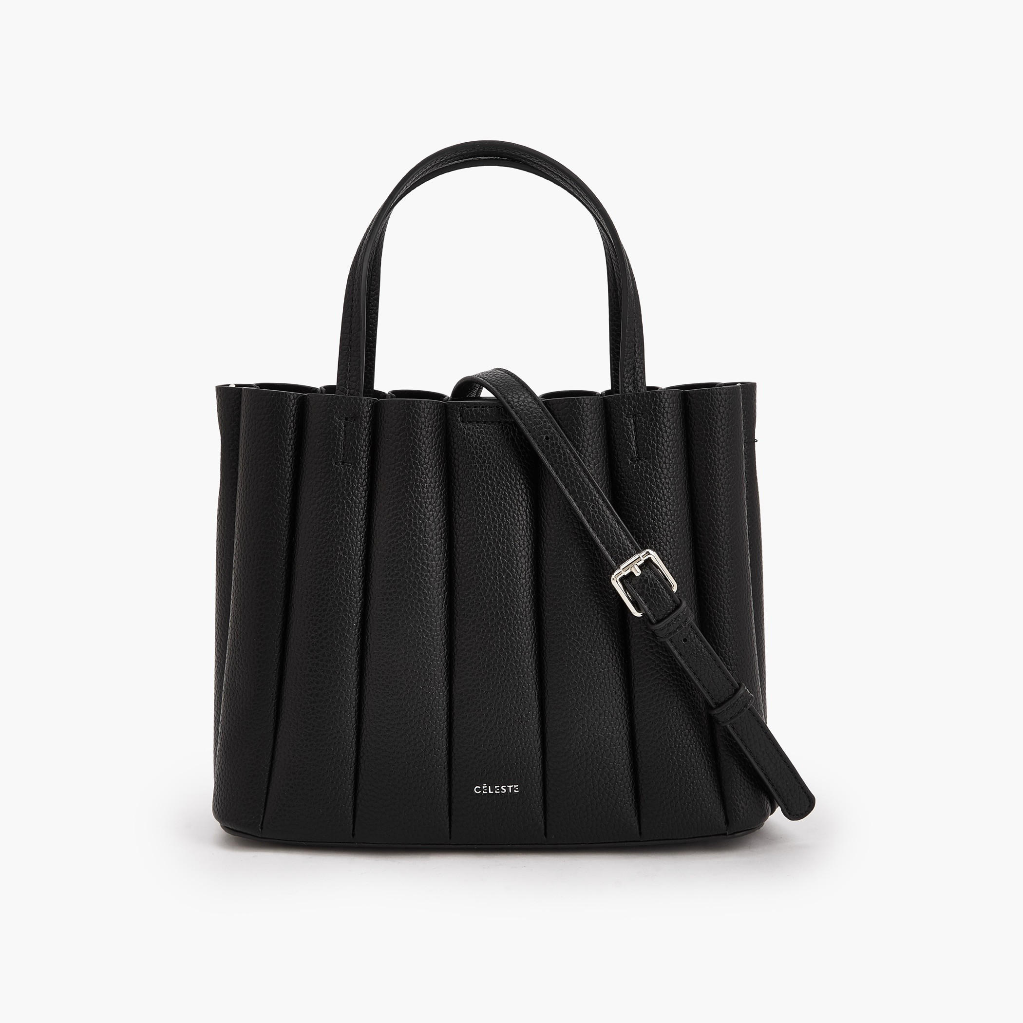 Celeste Pleated Tote Bag with Pouch-women-bagsandwallets-handbags-image-1